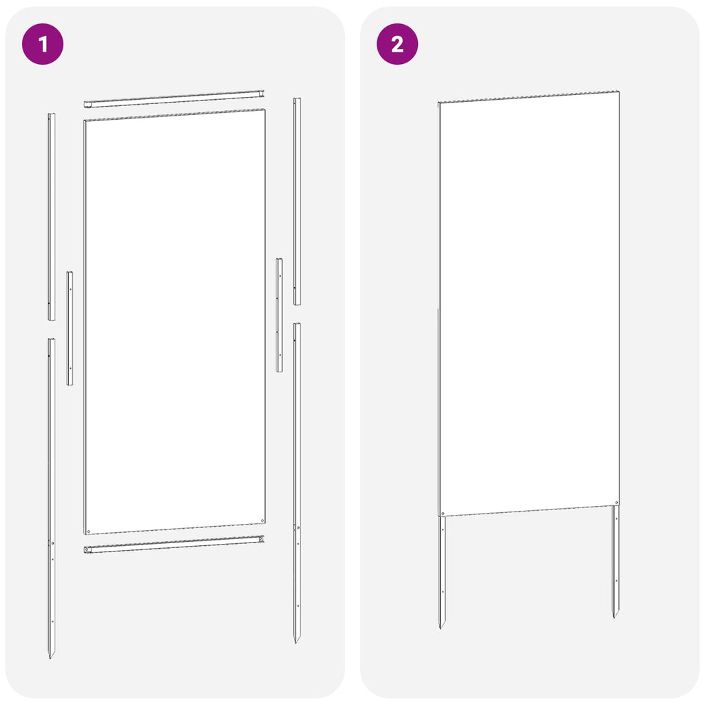vidaXL Ekran zapewniający prywatność w ogrodzie Srebrny 50 x 140 cm