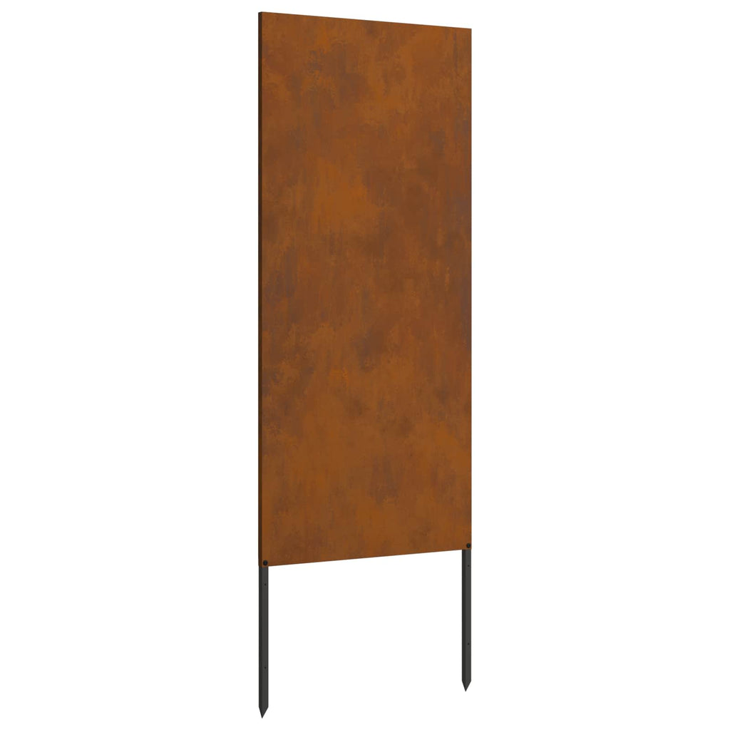 vidaXL Ekran zapewniający prywatność w ogrodzie Rdzawy 50 x 140 cm