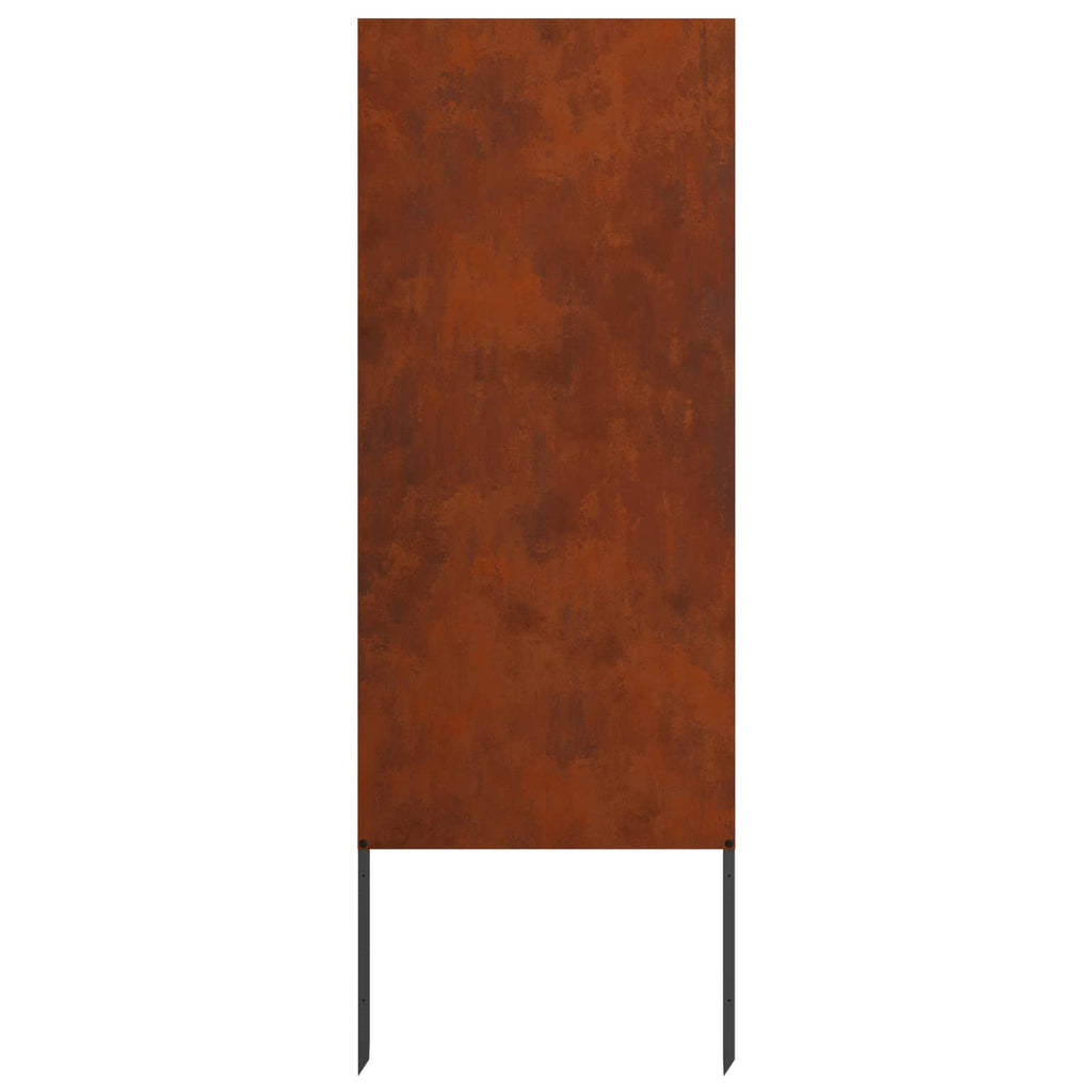 vidaXL Ekran zapewniający prywatność w ogrodzie Rdzawy 50 x 140 cm