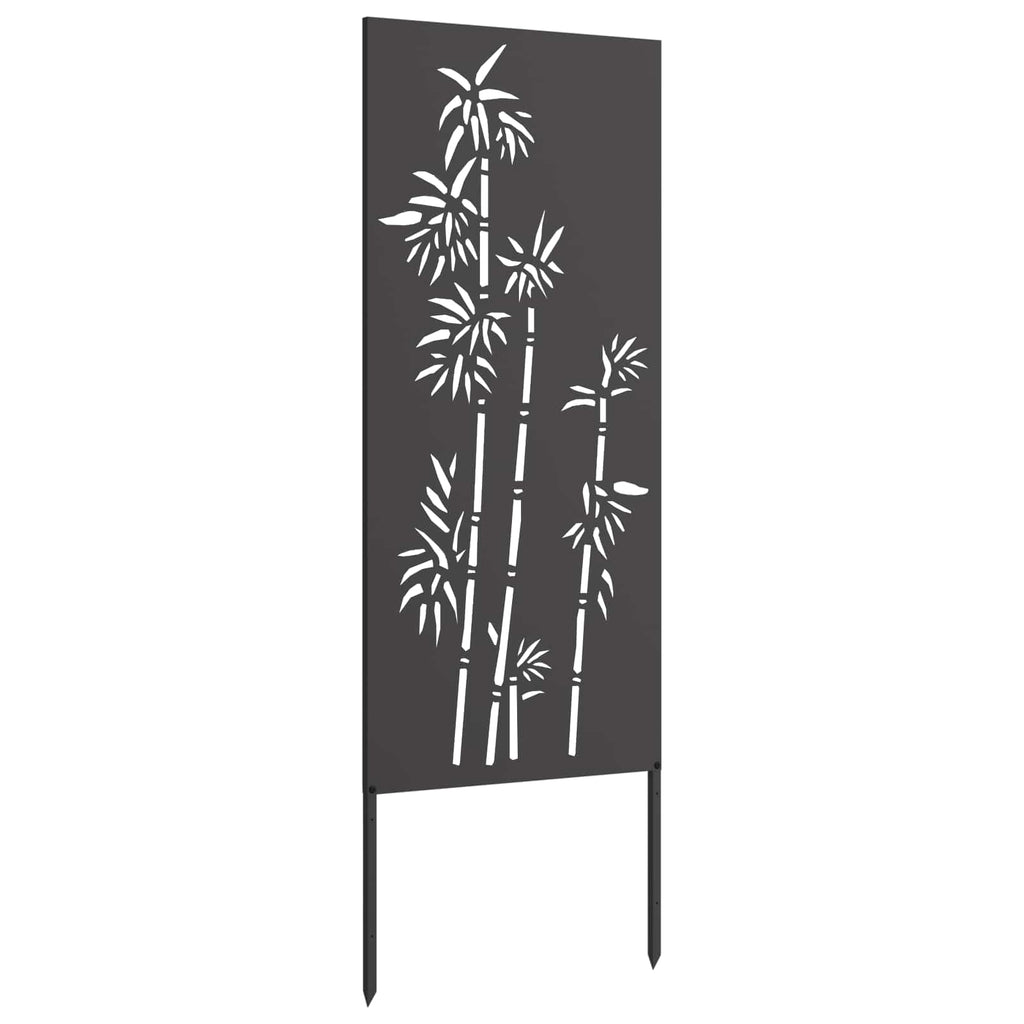 vidaXL Ekran zapewniający prywatność w ogrodzie Czarny 50 x 140 cm