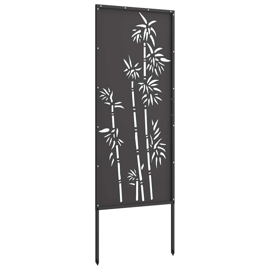 vidaXL Ekran zapewniający prywatność w ogrodzie Czarny 50 x 140 cm