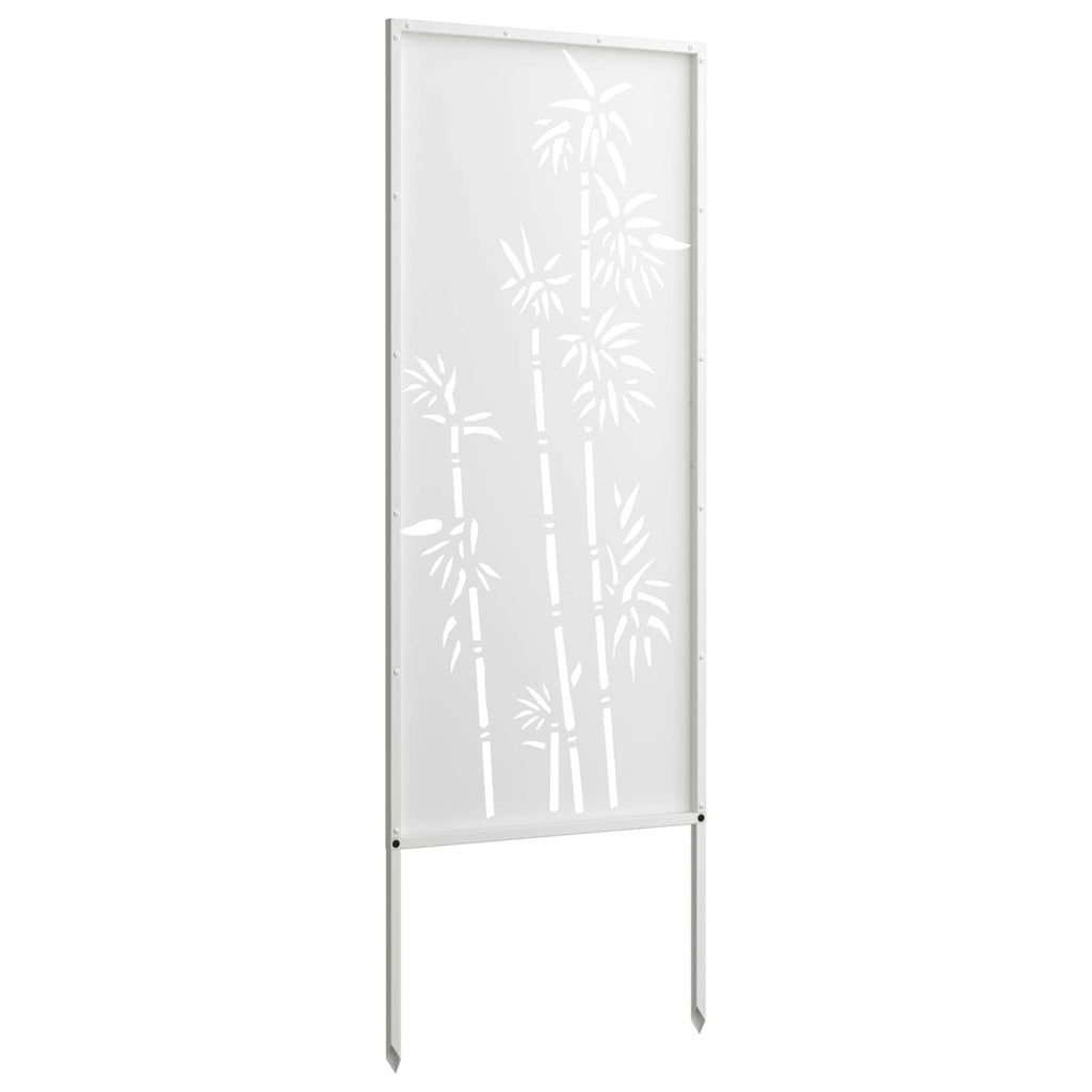 vidaXL Ekran zapewniający prywatność w ogrodzie Biały 50 x 140 cm