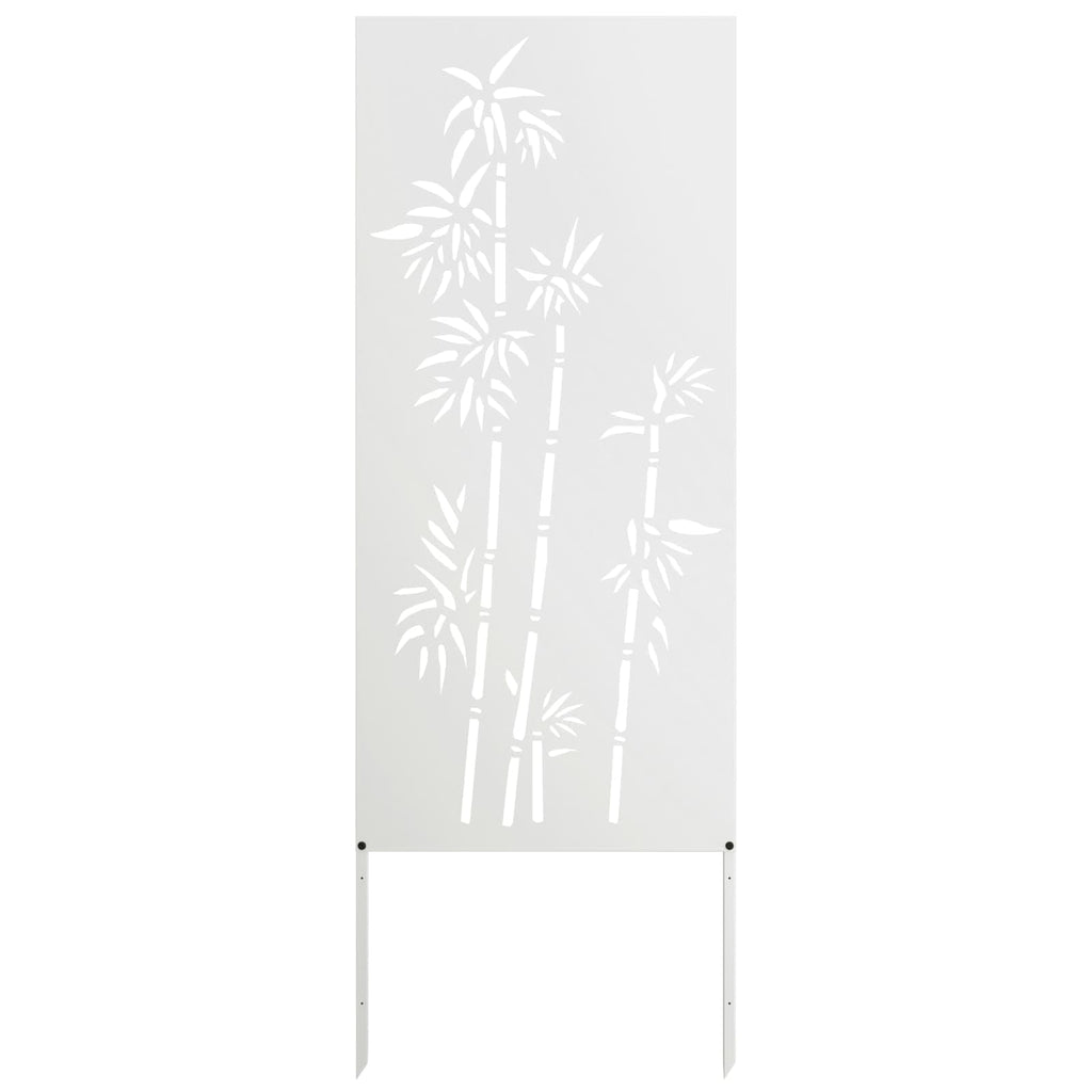vidaXL Ekran zapewniający prywatność w ogrodzie Biały 50 x 140 cm