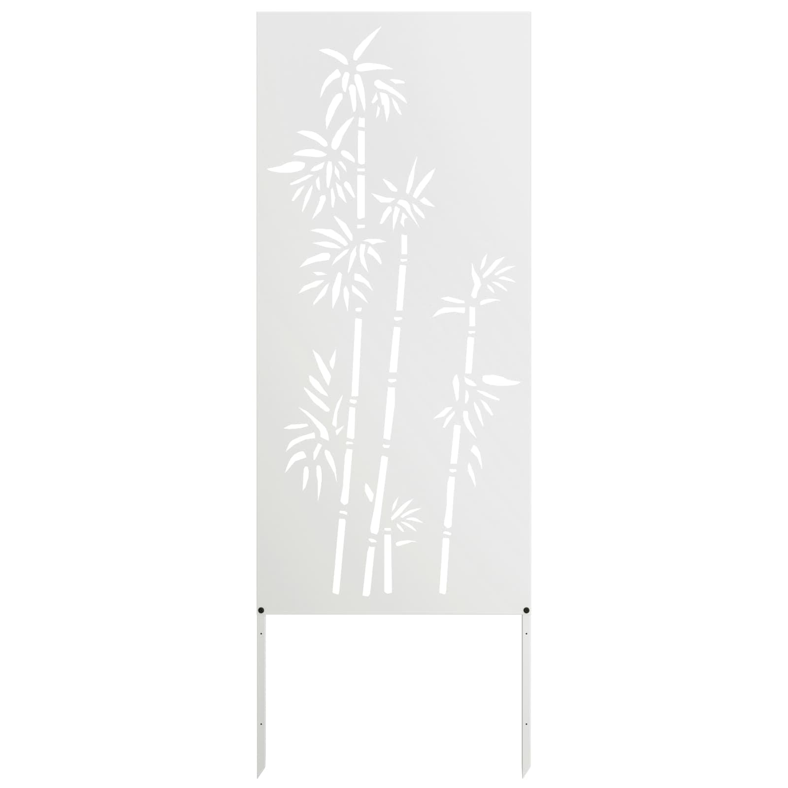 vidaXL Ekran zapewniający prywatność w ogrodzie Biały 50 x 140 cm