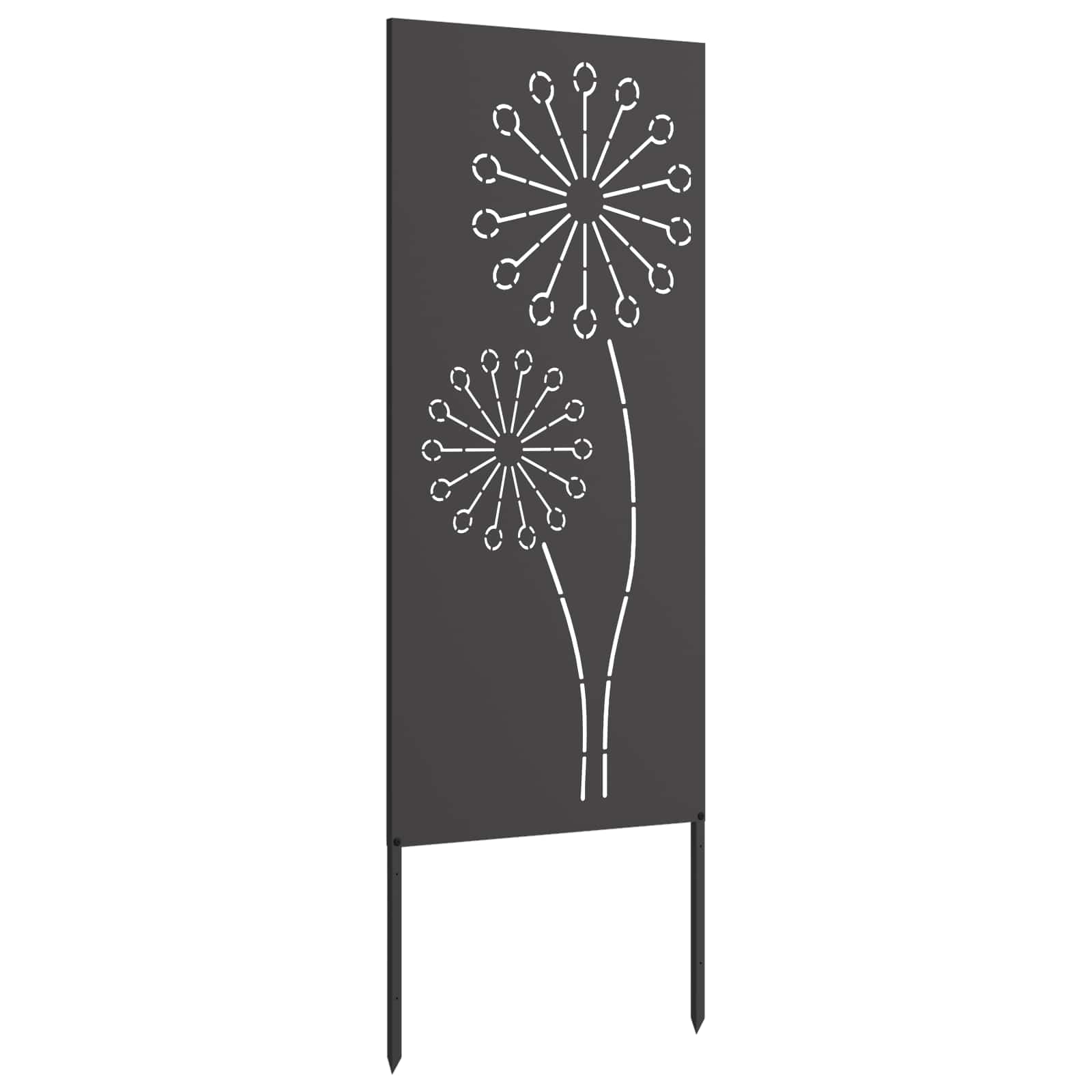 vidaXL Ekran zapewniający prywatność w ogrodzie Czarny 50 x 140 cm