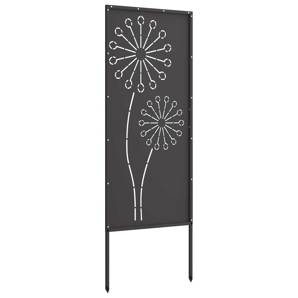 vidaXL Ekran zapewniający prywatność w ogrodzie Czarny 50 x 140 cm