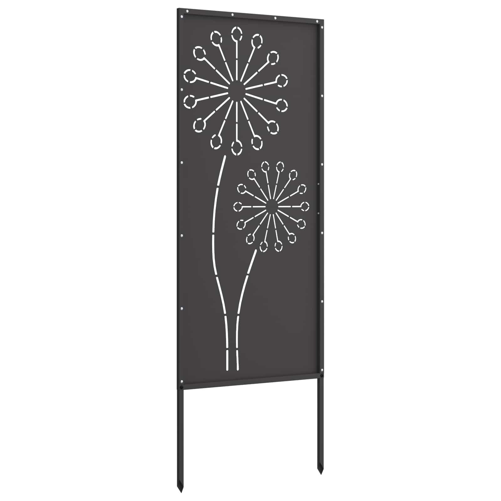 vidaXL Ekran zapewniający prywatność w ogrodzie Czarny 50 x 140 cm