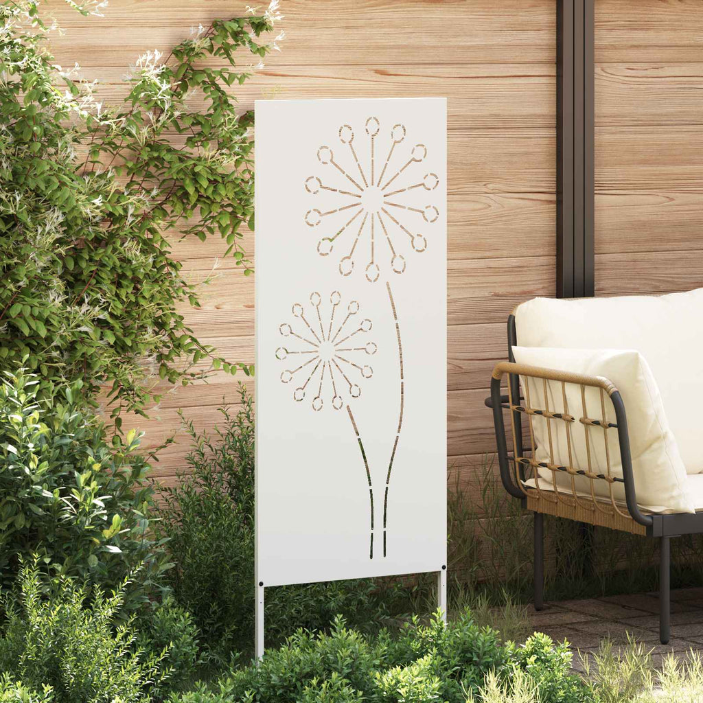 vidaXL Ekran zapewniający prywatność w ogrodzie Biały 50 x 140 cm