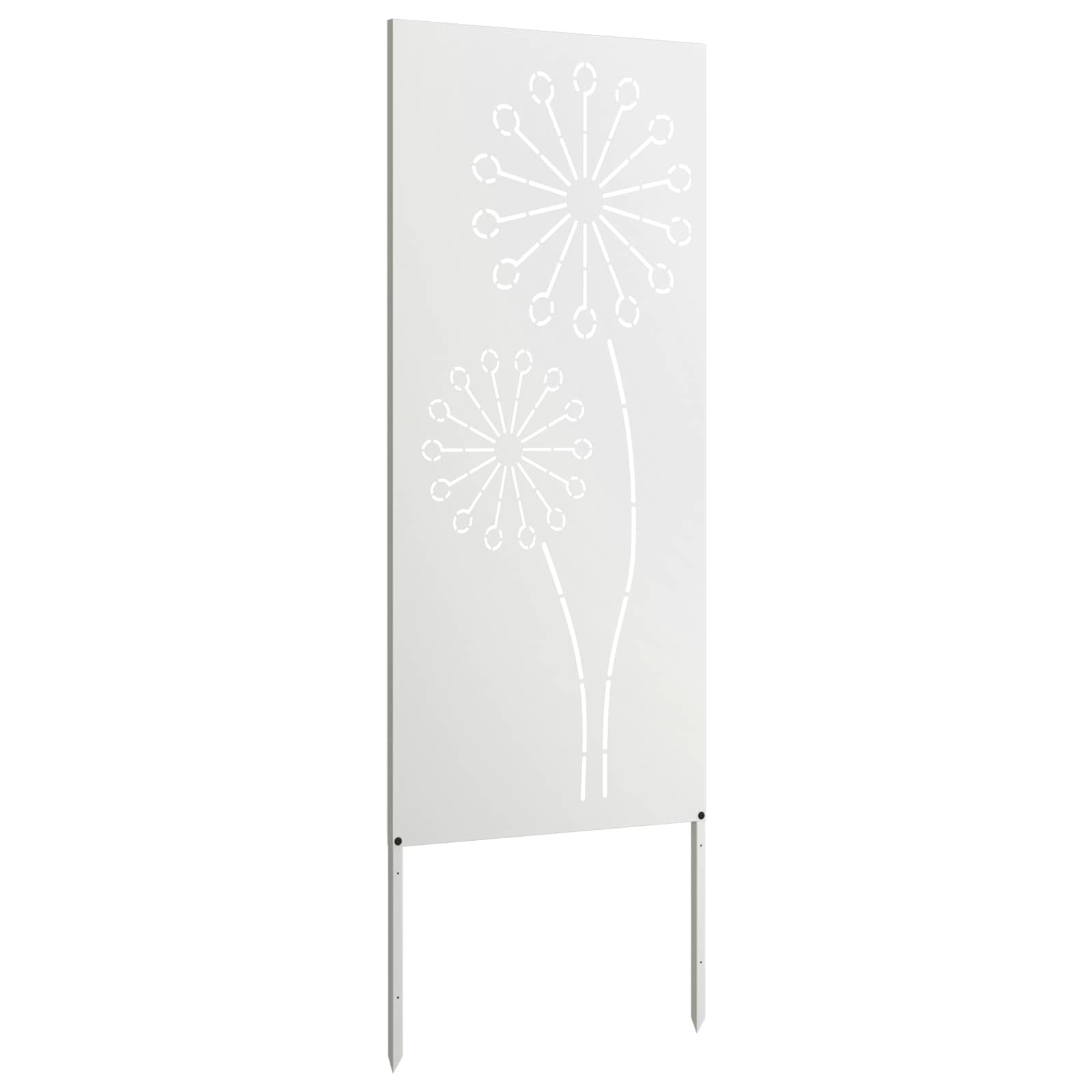 vidaXL Ekran zapewniający prywatność w ogrodzie Biały 50 x 140 cm