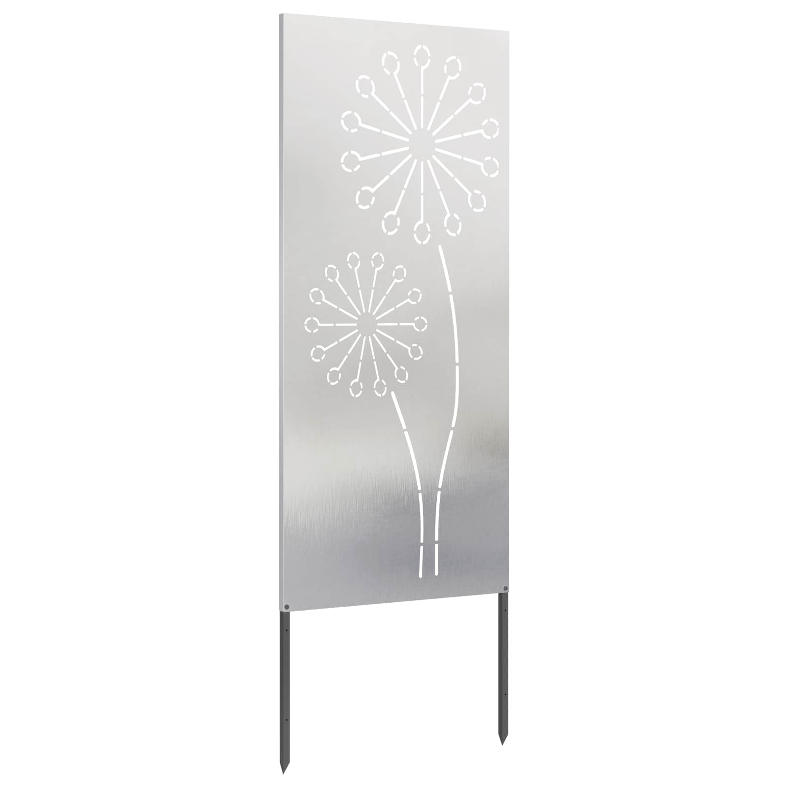 vidaXL Ekran zapewniający prywatność w ogrodzie Srebrny 50 x 140 cm