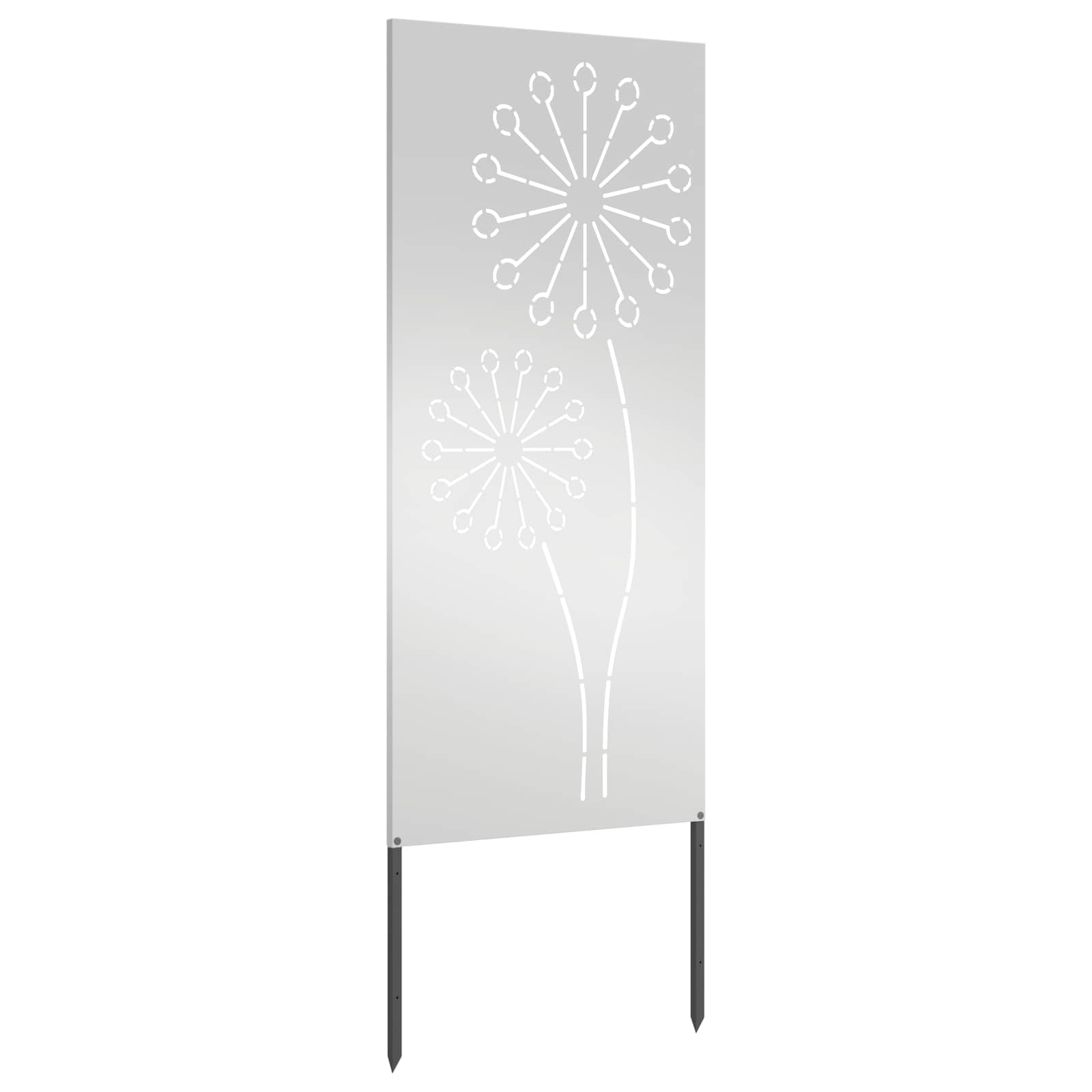 vidaXL Ekran zapewniający prywatność w ogrodzie Srebrny 50 x 140 cm