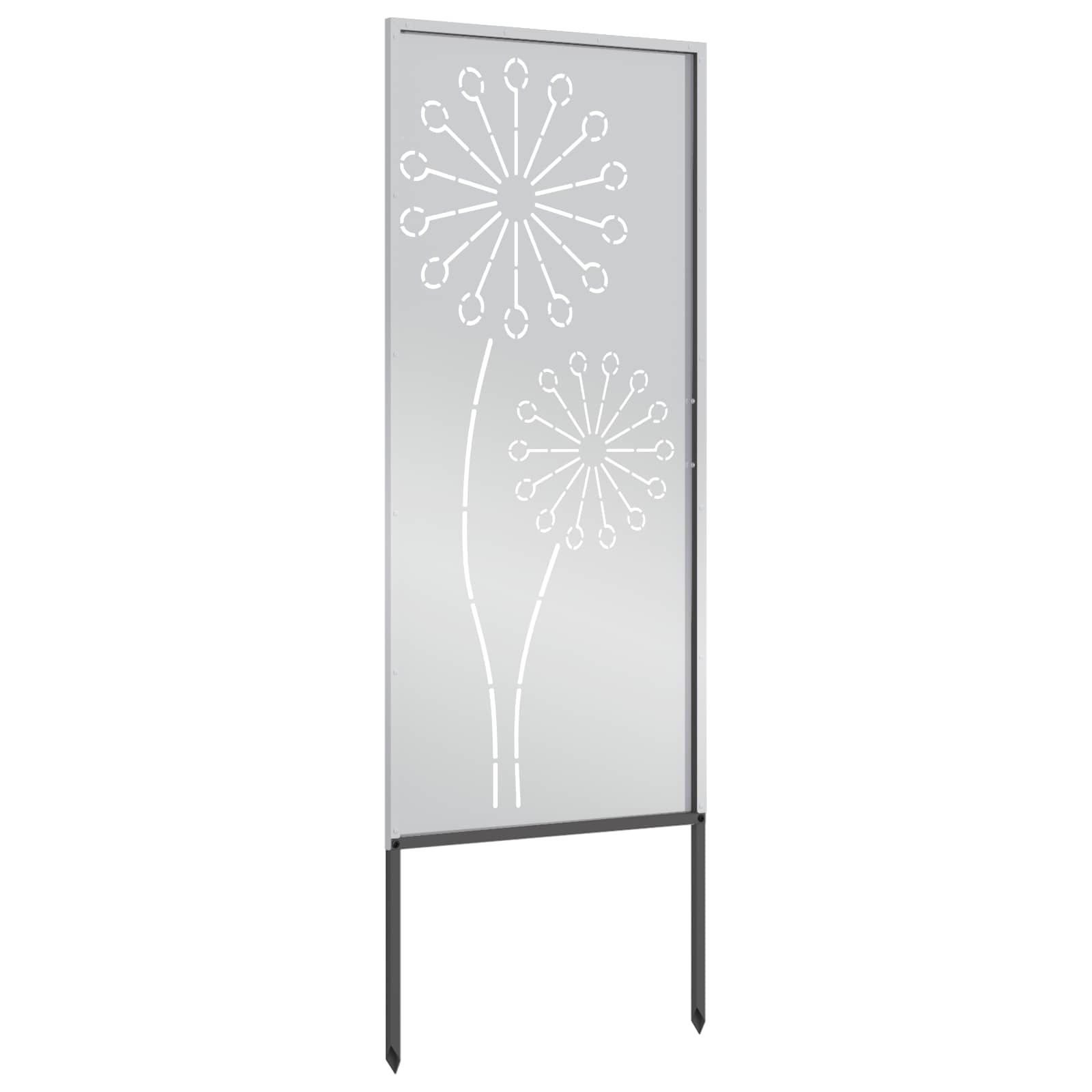 vidaXL Ekran zapewniający prywatność w ogrodzie Srebrny 50 x 140 cm