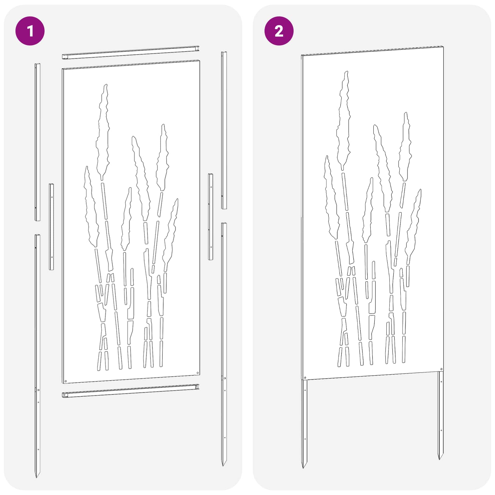 vidaXL Ekran zapewniający prywatność w ogrodzie Srebrny 50 x 140 cm