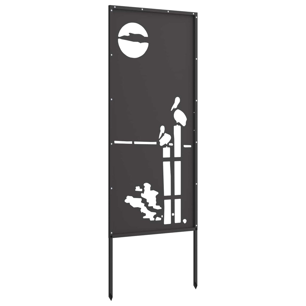 vidaXL Ekran zapewniający prywatność w ogrodzie Czarny 50 x 140 cm