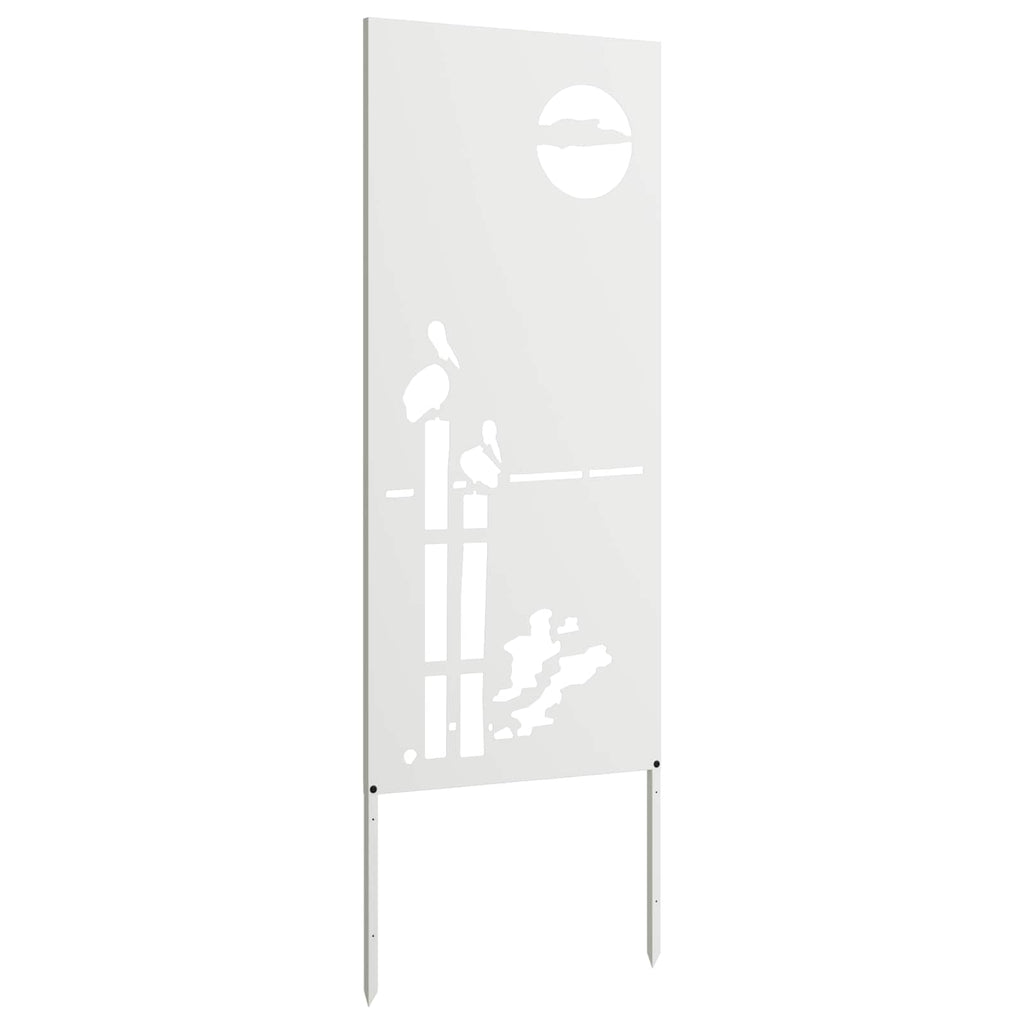 vidaXL Ekran zapewniający prywatność w ogrodzie Biały 50 x 140 cm