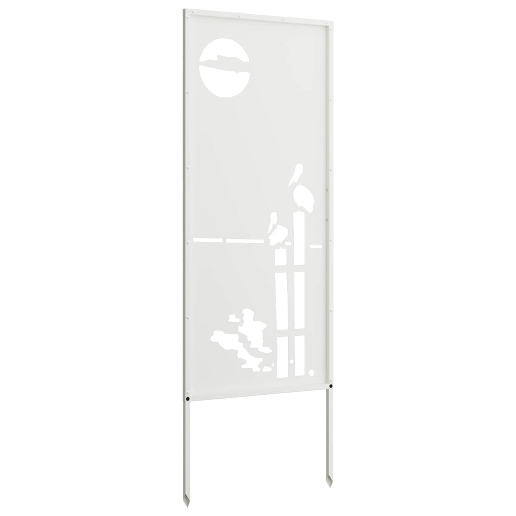 vidaXL Ekran zapewniający prywatność w ogrodzie Biały 50 x 140 cm