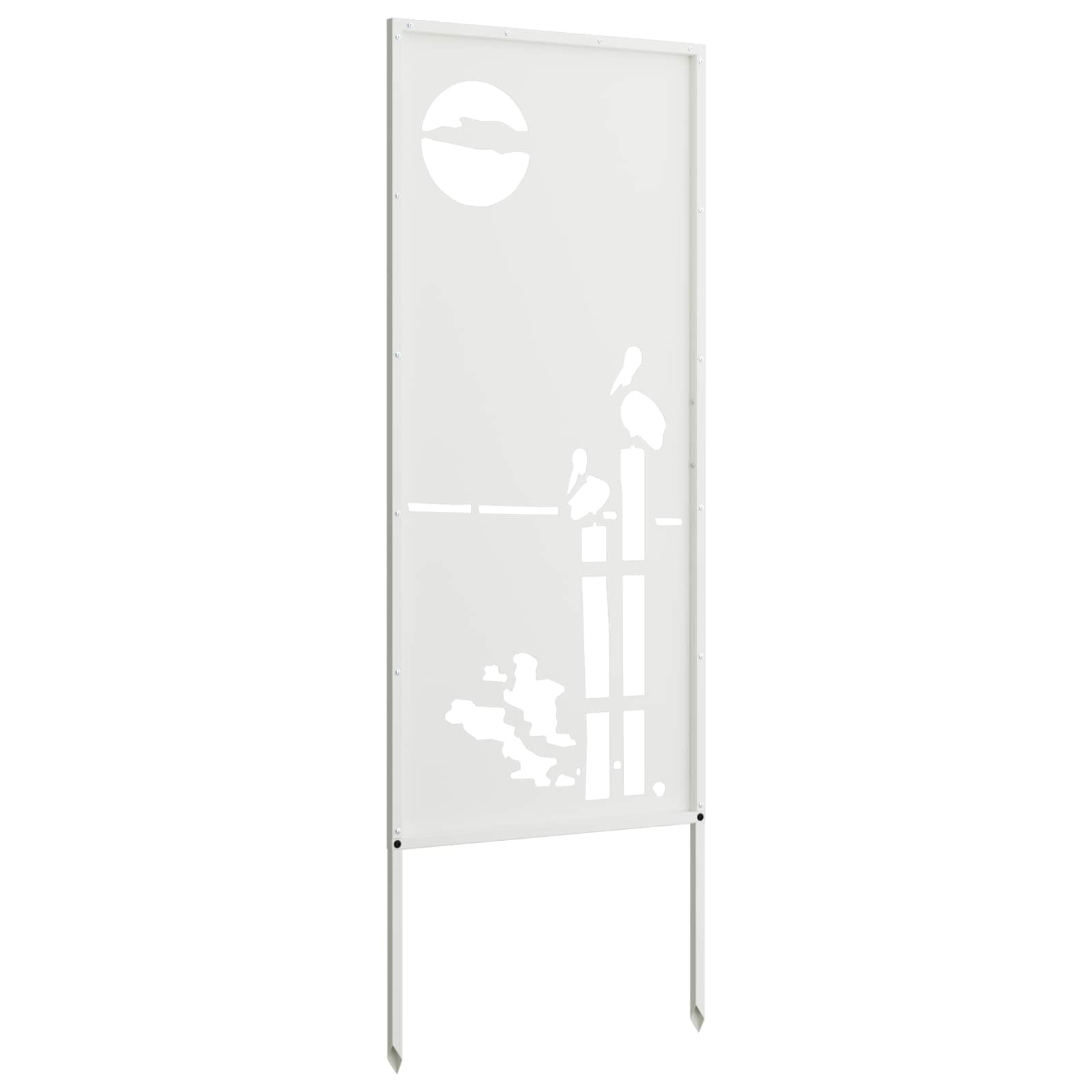 vidaXL Ekran zapewniający prywatność w ogrodzie Biały 50 x 140 cm