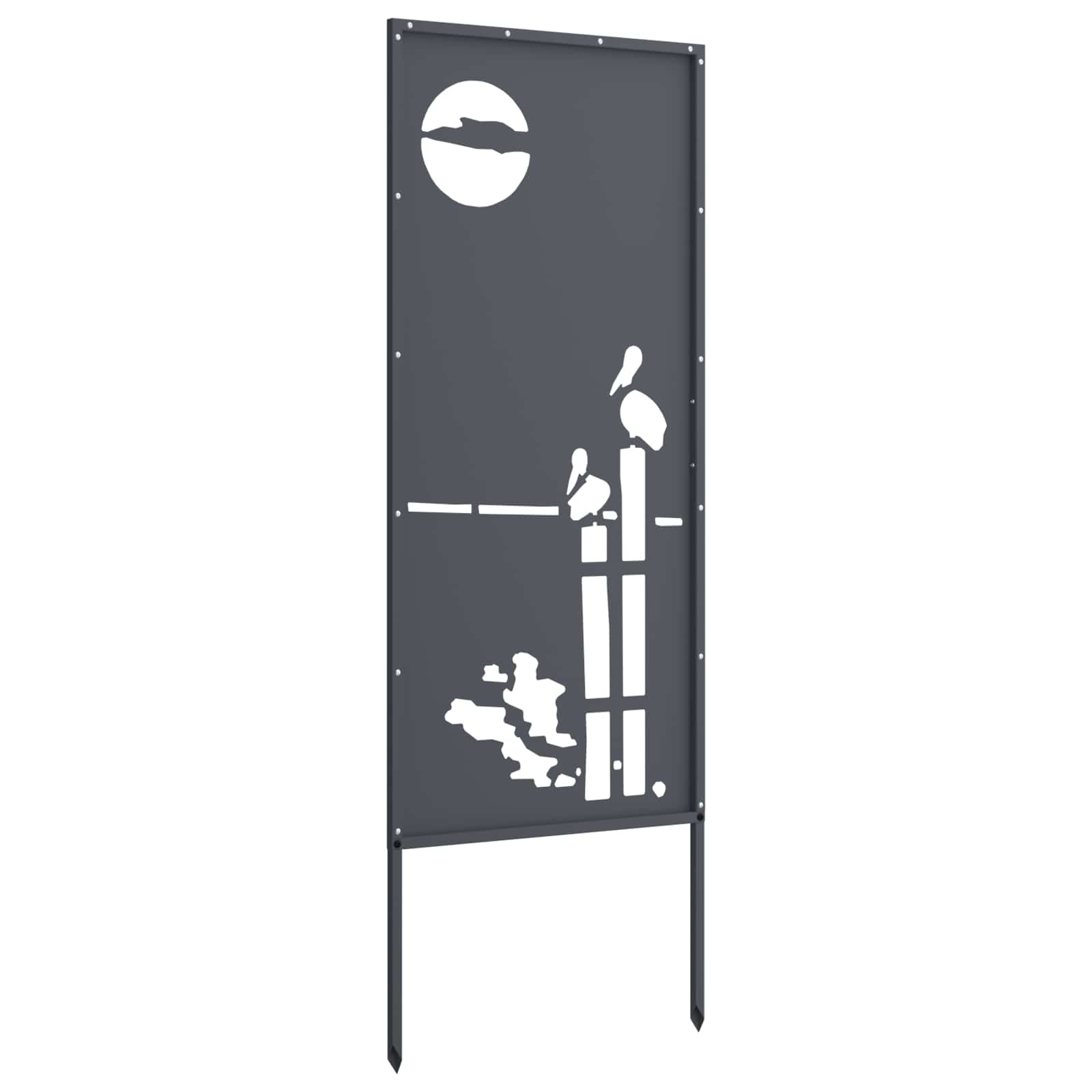 vidaXL Ekran zapewniający prywatność w ogrodzie Antracyt 50 x 140 cm