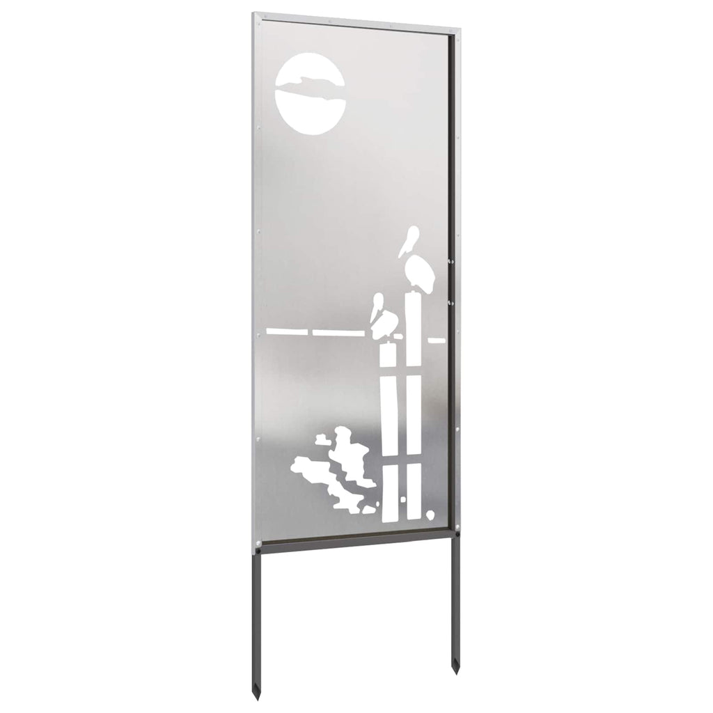 vidaXL Ekran zapewniający prywatność w ogrodzie Srebrny 50 x 140 cm