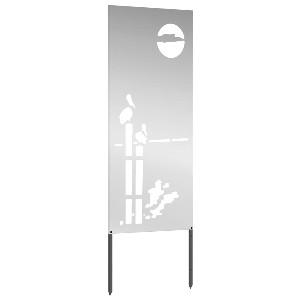 vidaXL Ekran zapewniający prywatność w ogrodzie Srebrny 50 x 140 cm