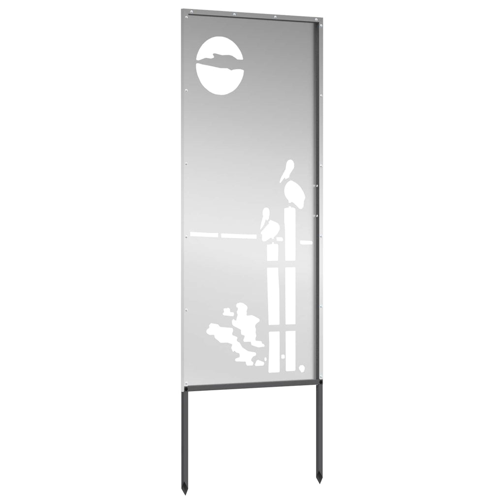 vidaXL Ekran zapewniający prywatność w ogrodzie Srebrny 50 x 140 cm