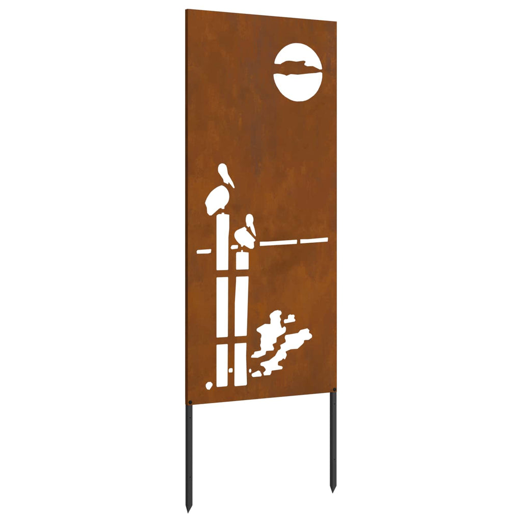vidaXL Ekran zapewniający prywatność w ogrodzie Rdzawy 50 x 140 cm