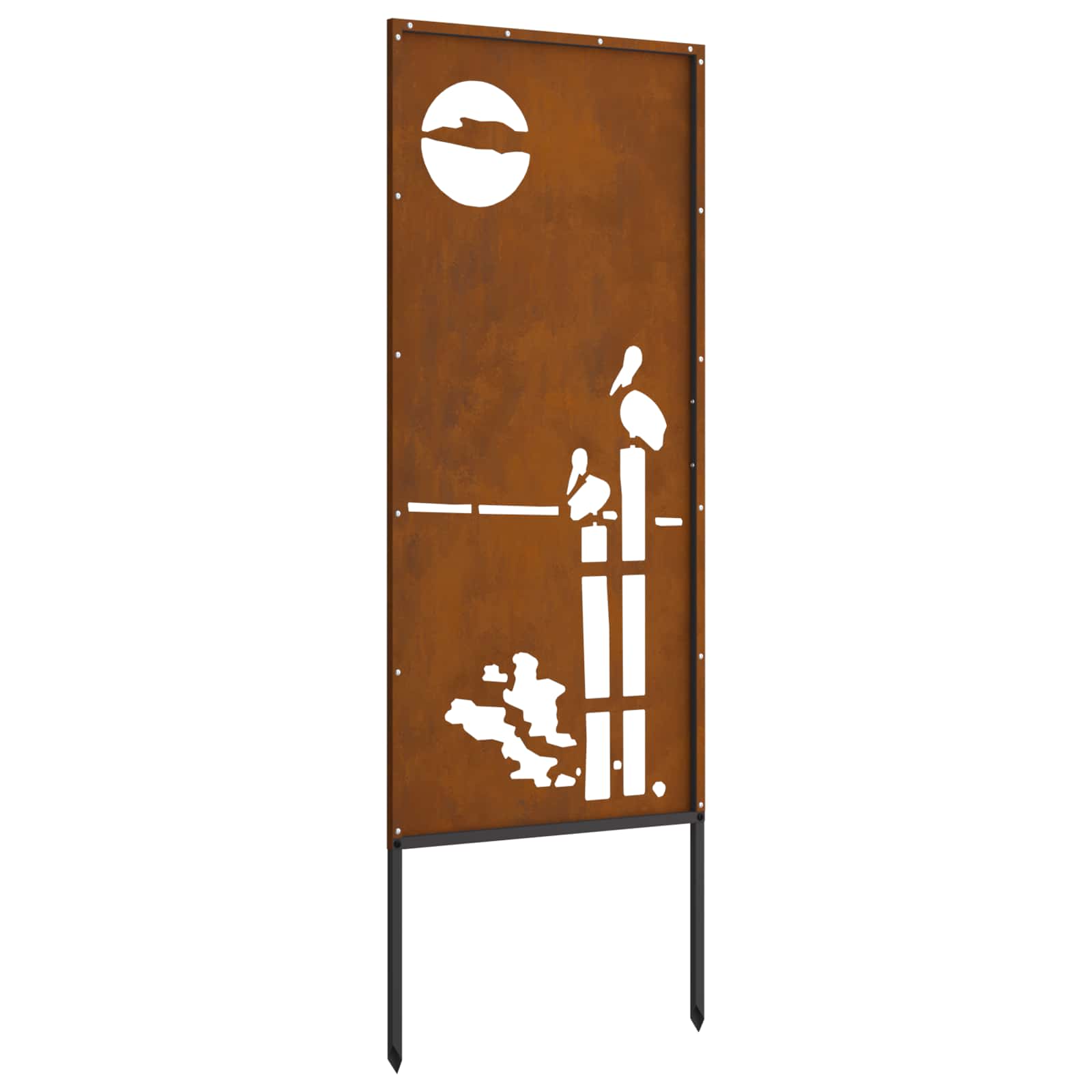 vidaXL Ekran zapewniający prywatność w ogrodzie Rdzawy 50 x 140 cm