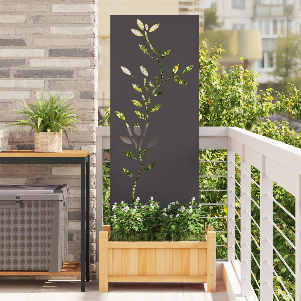 vidaXL Ekran zapewniający prywatność w ogrodzie Czarny 50 x 140 cm