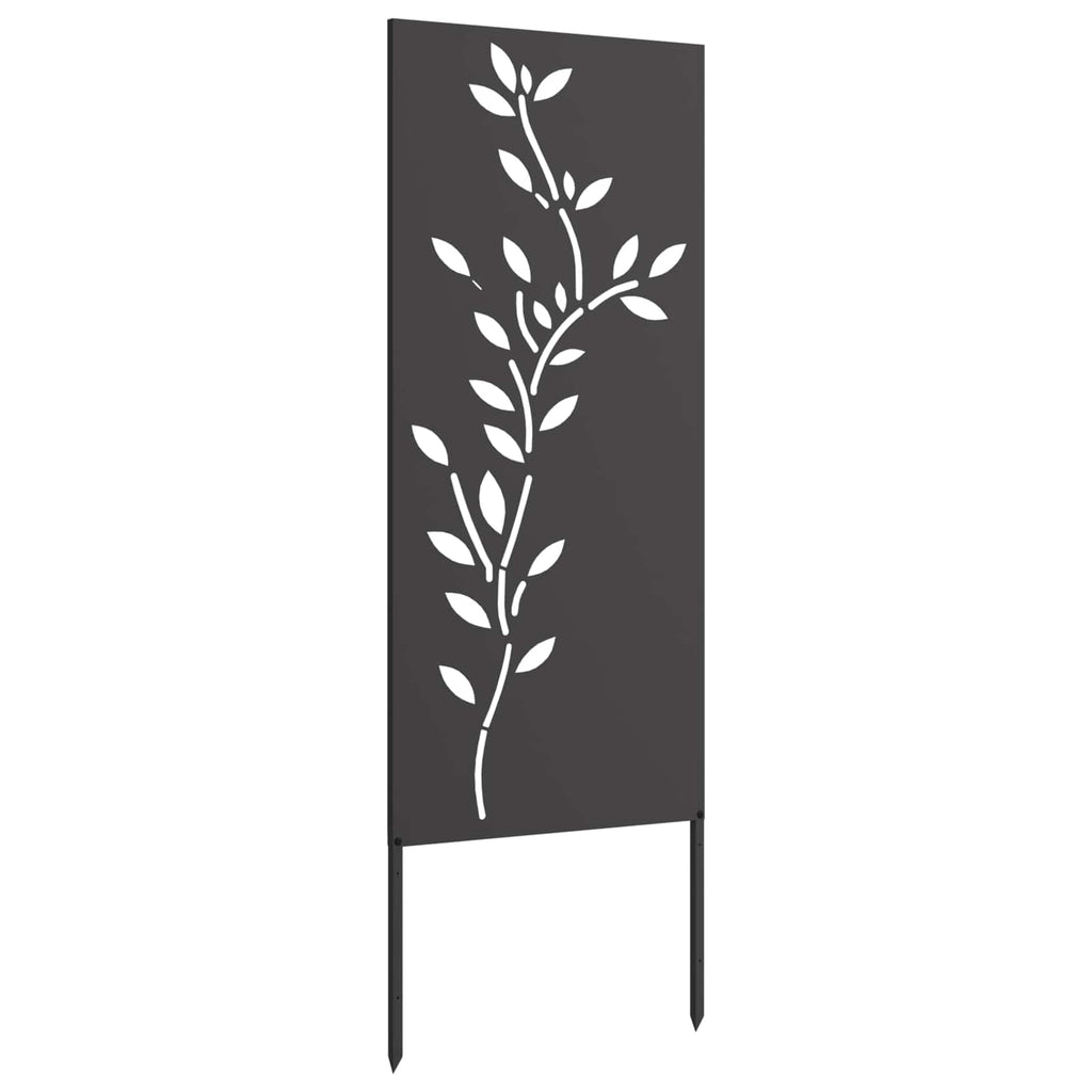 vidaXL Ekran zapewniający prywatność w ogrodzie Czarny 50 x 140 cm