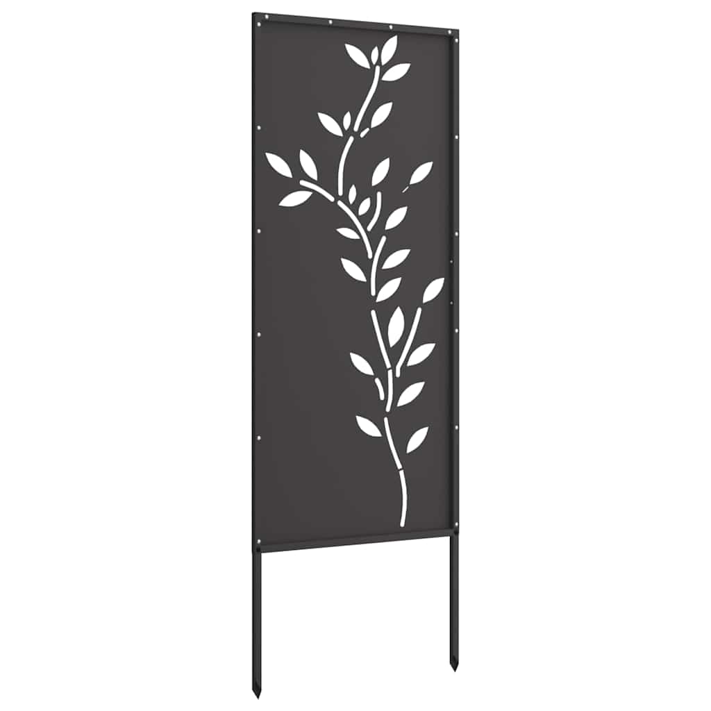 vidaXL Ekran zapewniający prywatność w ogrodzie Czarny 50 x 140 cm