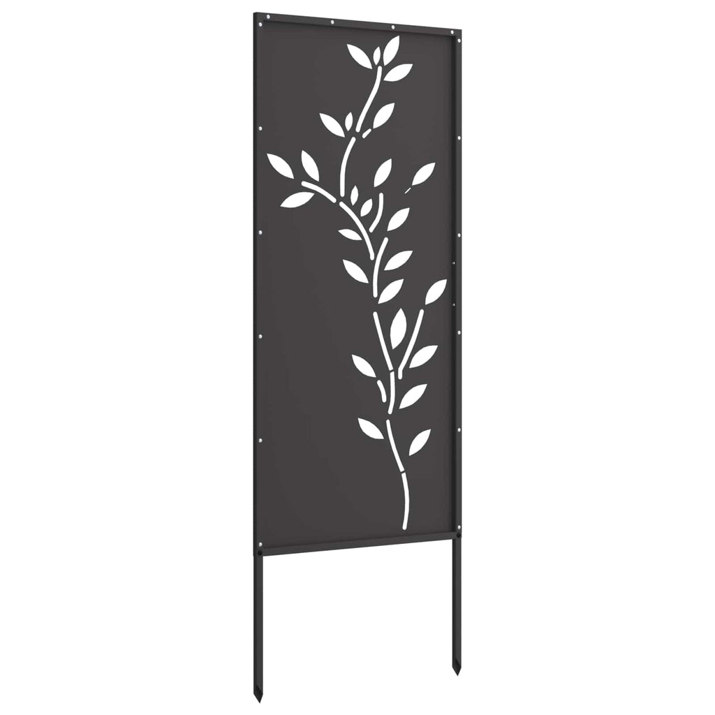 vidaXL Ekran zapewniający prywatność w ogrodzie Czarny 50 x 140 cm