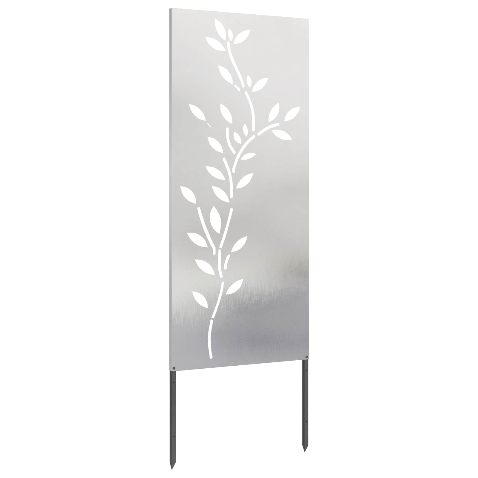 vidaXL Ekran zapewniający prywatność w ogrodzie Srebrny 50 x 140 cm