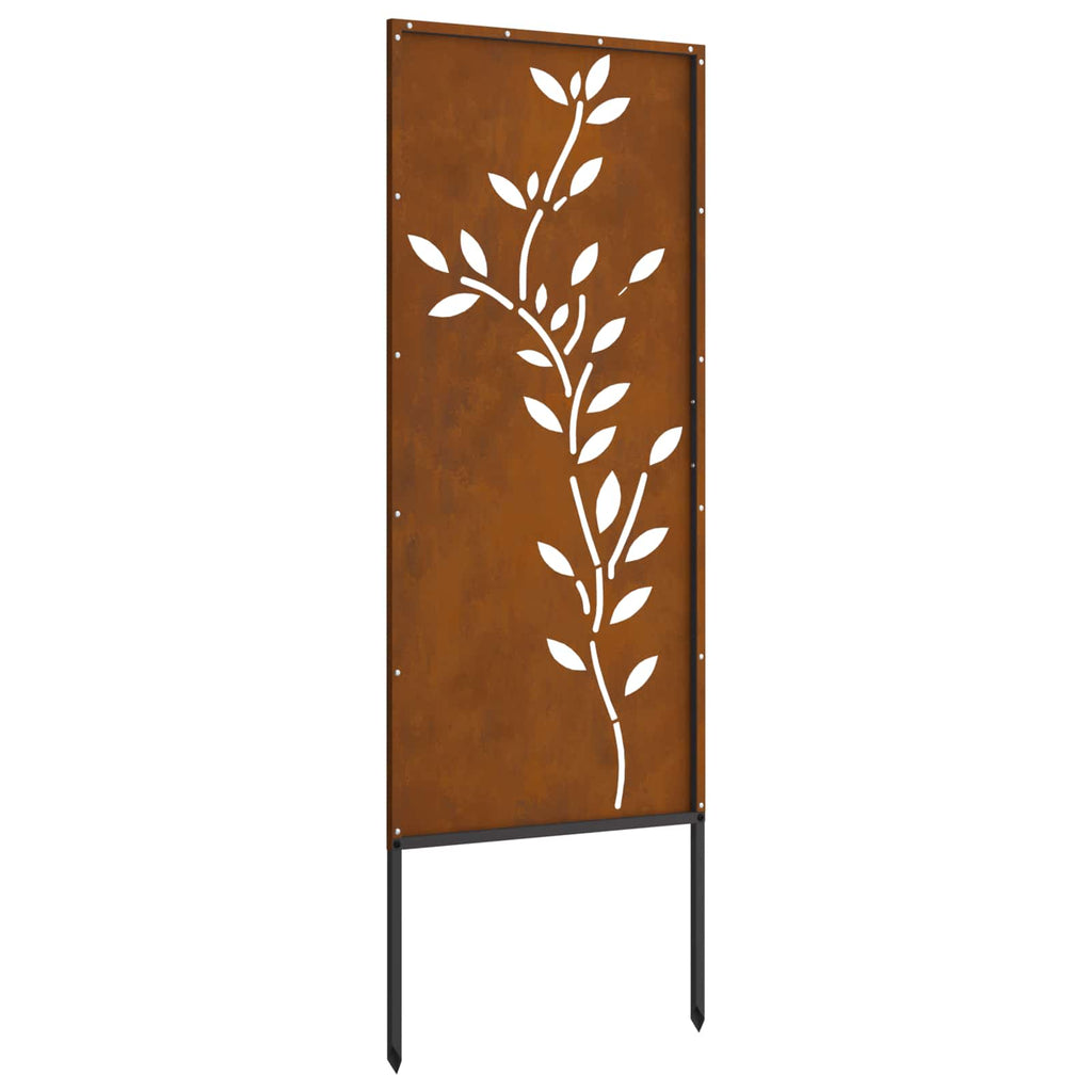vidaXL Ekran zapewniający prywatność w ogrodzie Rdzawy 50 x 140 cm