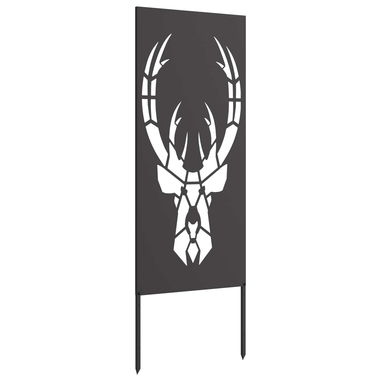 vidaXL Ekran zapewniający prywatność w ogrodzie Czarny 50 x 140 cm