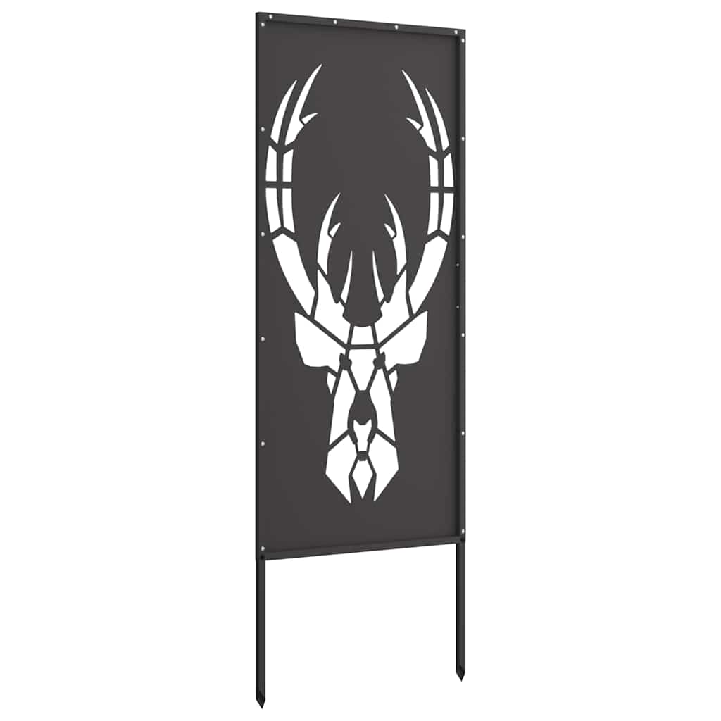 vidaXL Ekran zapewniający prywatność w ogrodzie Czarny 50 x 140 cm