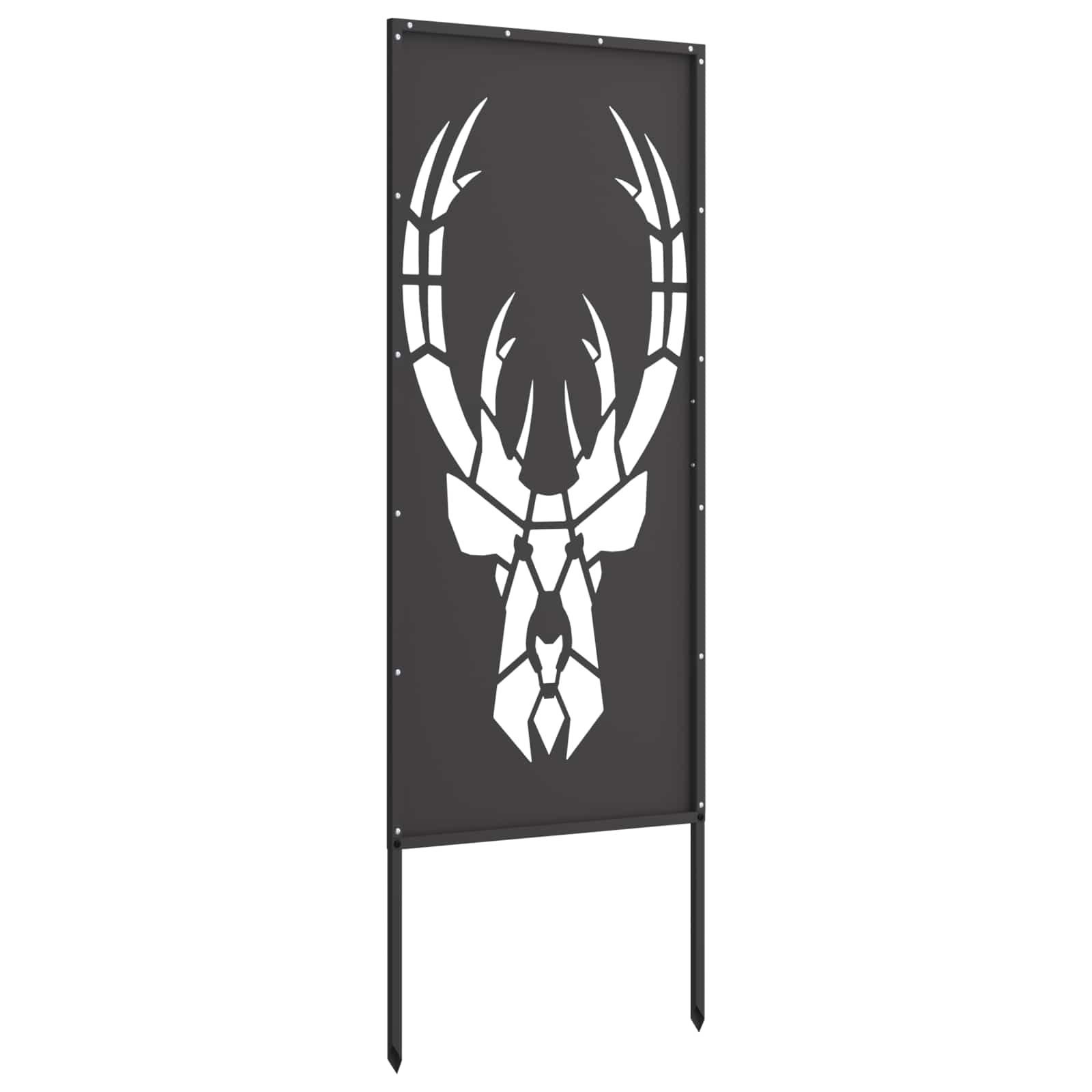 vidaXL Ekran zapewniający prywatność w ogrodzie Czarny 50 x 140 cm