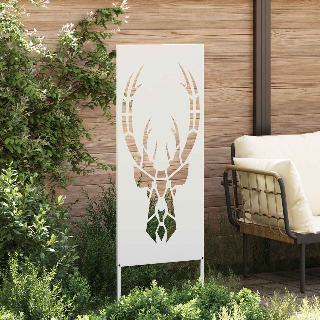 vidaXL Ekran zapewniający prywatność w ogrodzie Biały 50 x 140 cm