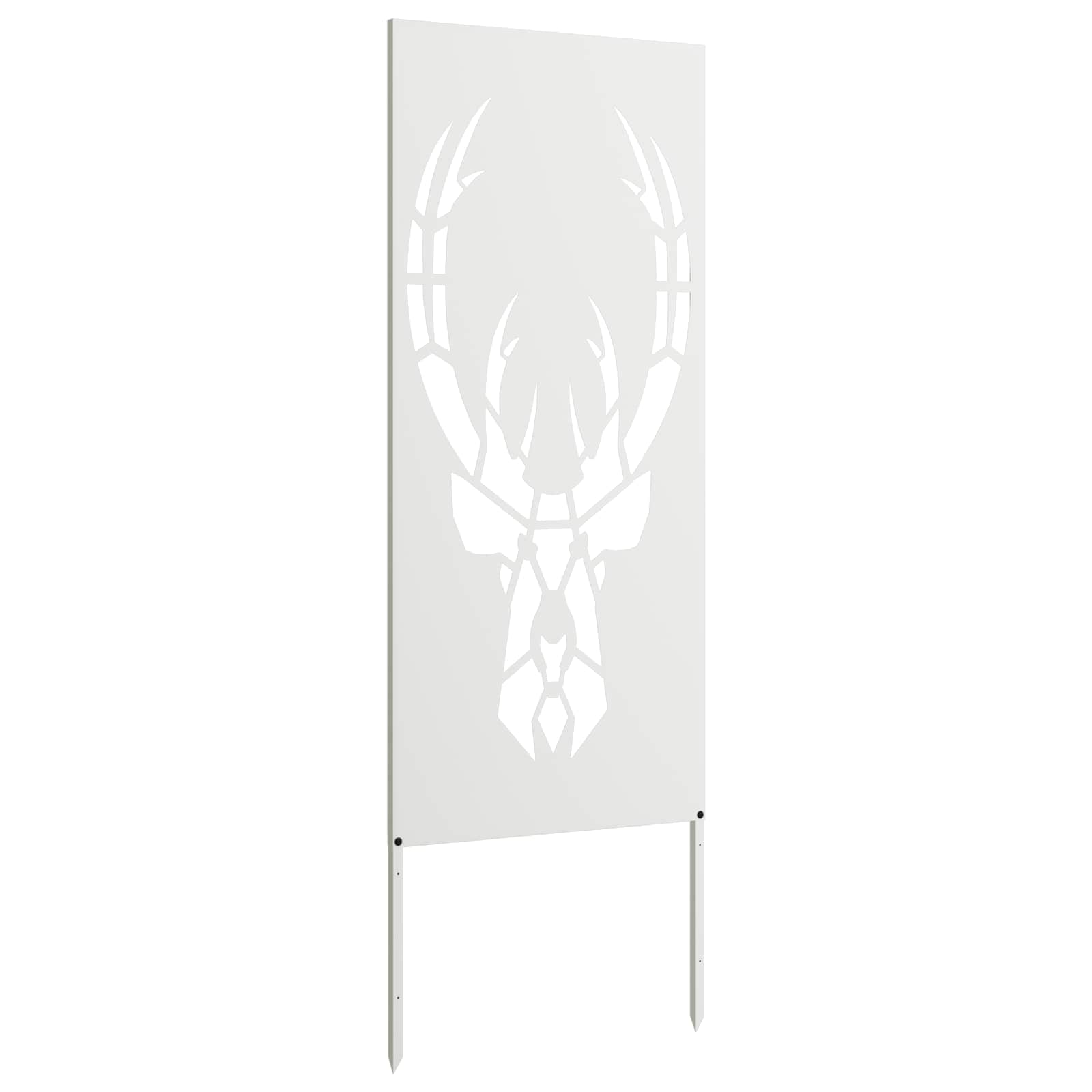 vidaXL Ekran zapewniający prywatność w ogrodzie Biały 50 x 140 cm