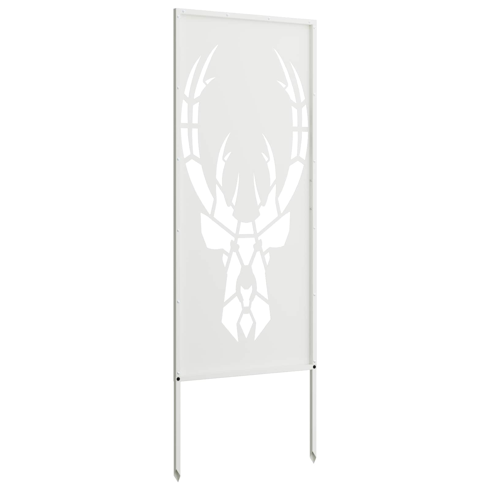 vidaXL Ekran zapewniający prywatność w ogrodzie Biały 50 x 140 cm