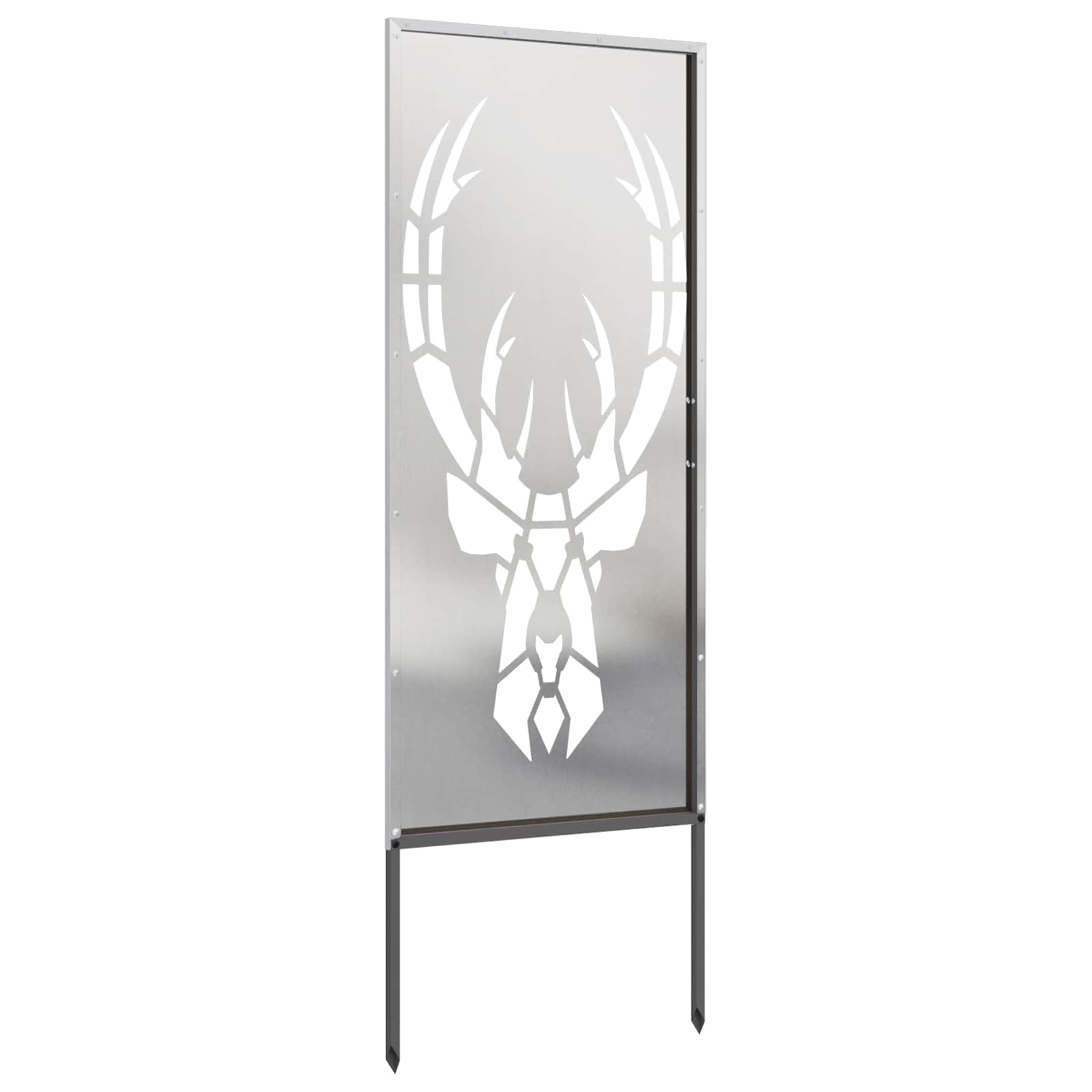 vidaXL Ekran zapewniający prywatność w ogrodzie Srebrny 50 x 140 cm