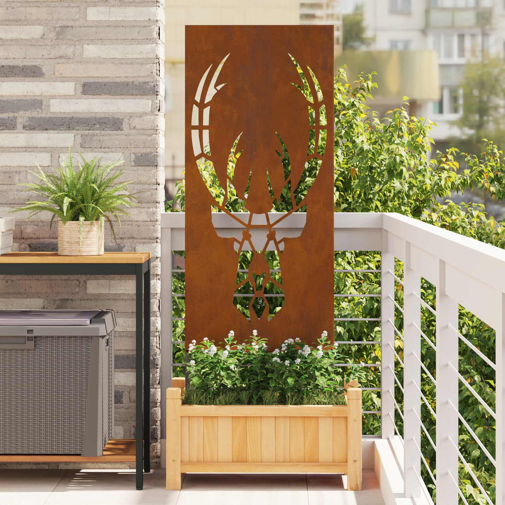 vidaXL Ekran zapewniający prywatność w ogrodzie Rdzawy 50 x 140 cm