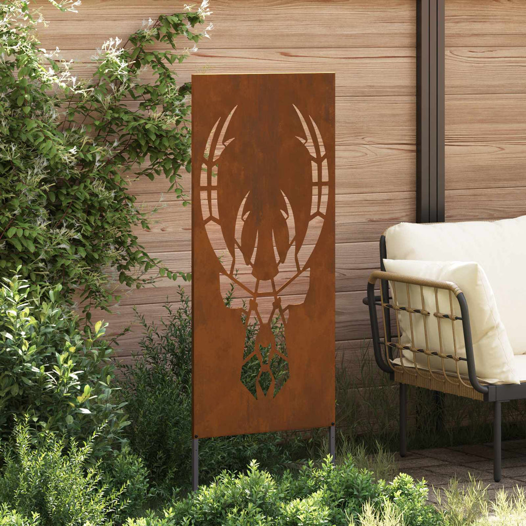 vidaXL Ekran zapewniający prywatność w ogrodzie Rdzawy 50 x 140 cm
