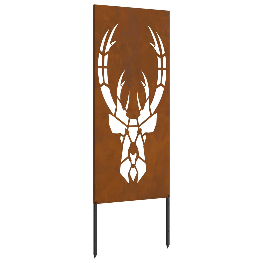vidaXL Ekran zapewniający prywatność w ogrodzie Rdzawy 50 x 140 cm