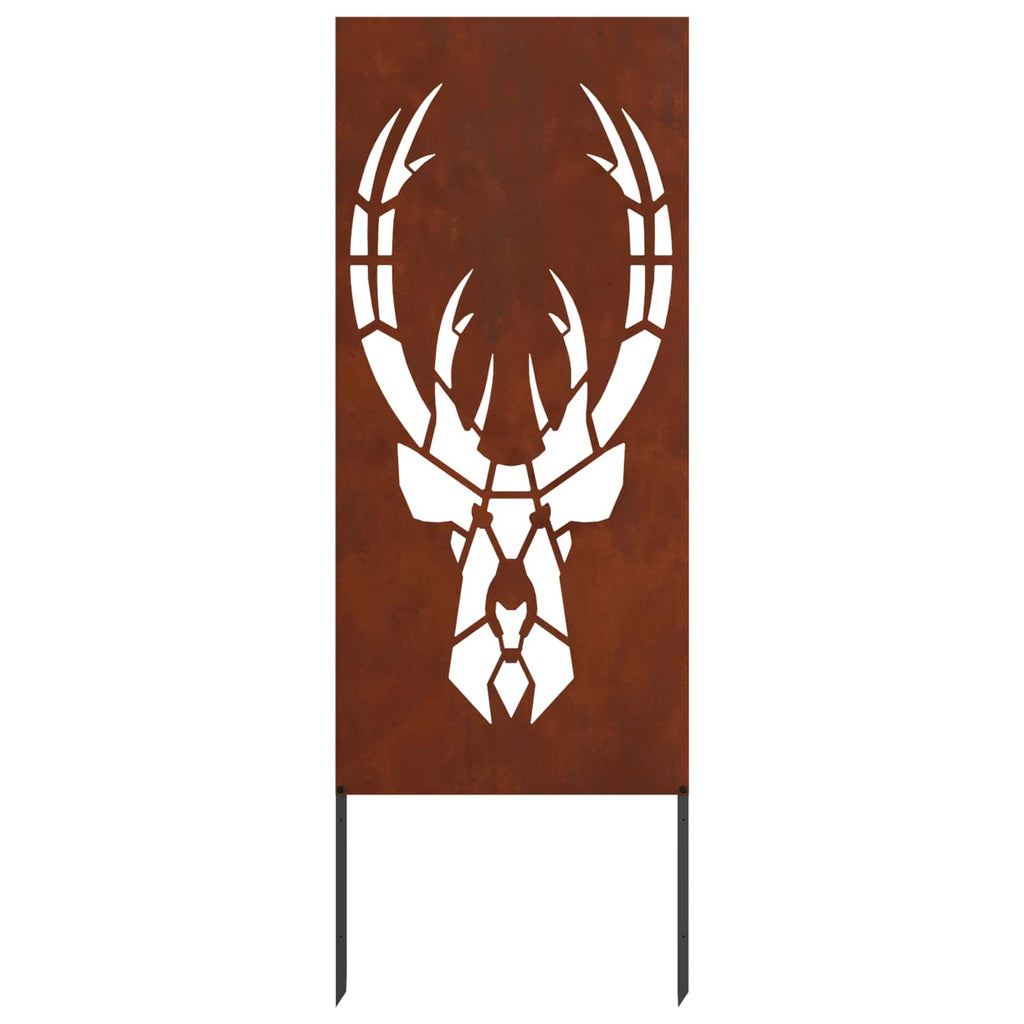 vidaXL Ekran zapewniający prywatność w ogrodzie Rdzawy 50 x 140 cm