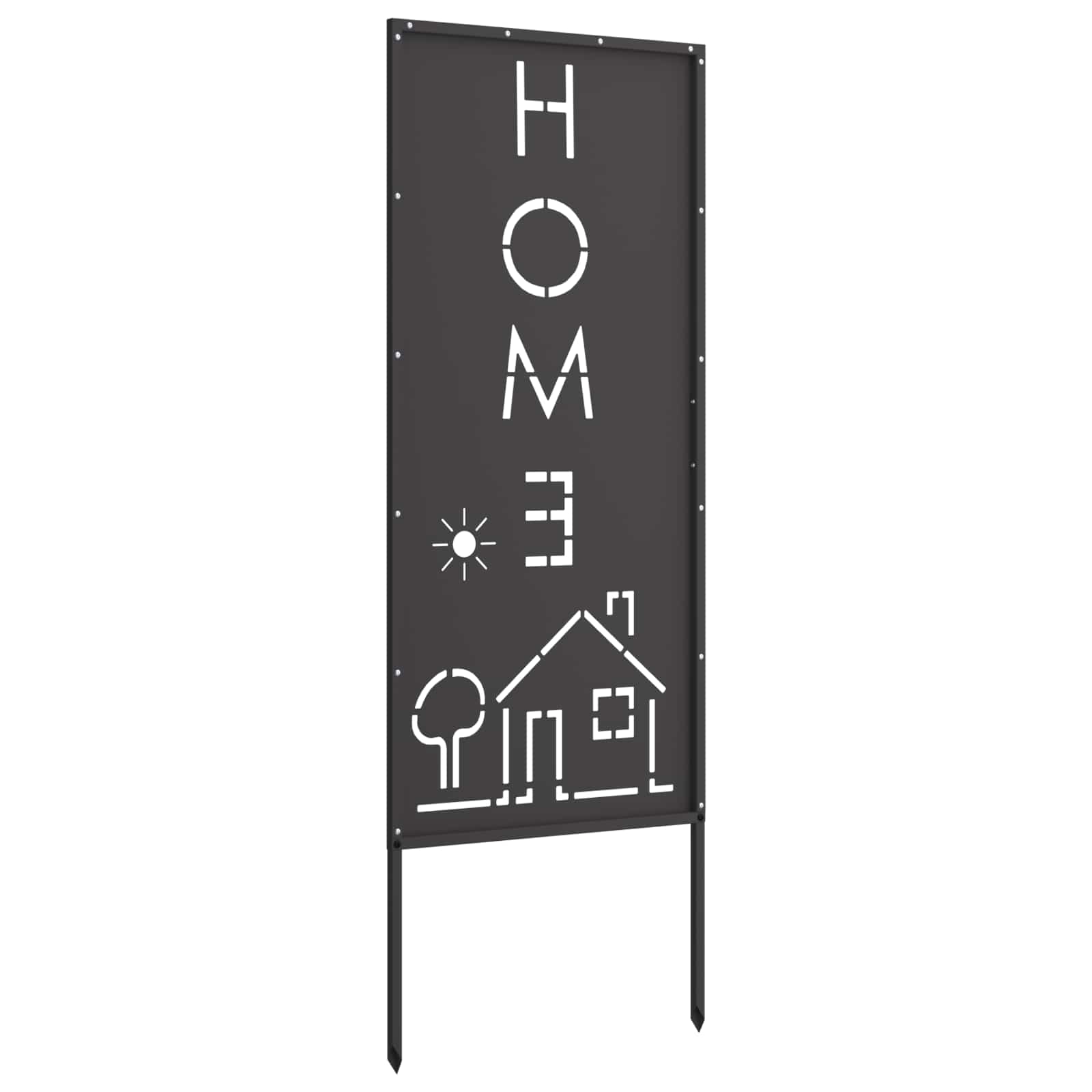 vidaXL Ekran zapewniający prywatność w ogrodzie Czarny 50 x 140 cm