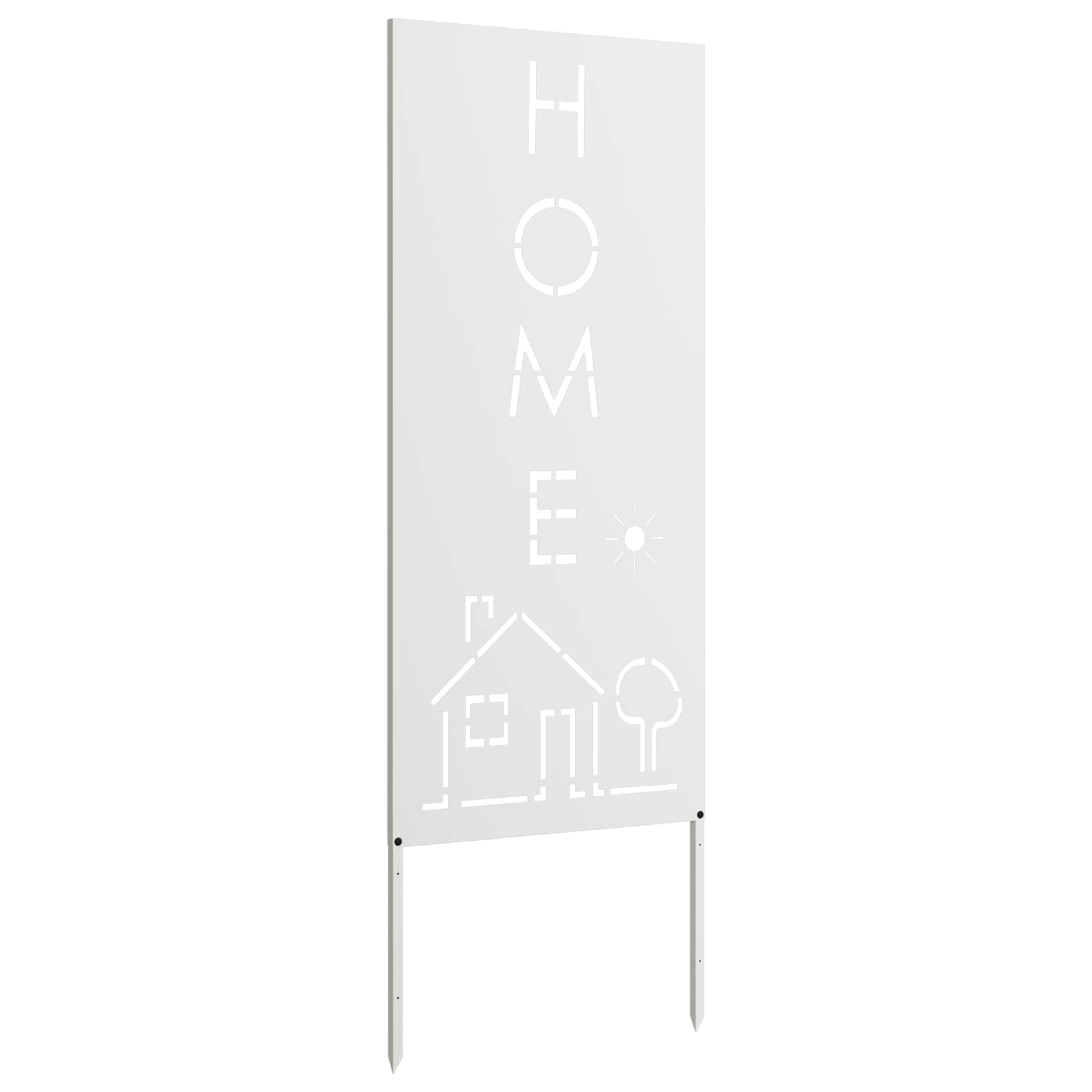 vidaXL Ekran zapewniający prywatność w ogrodzie Biały 50 x 140 cm