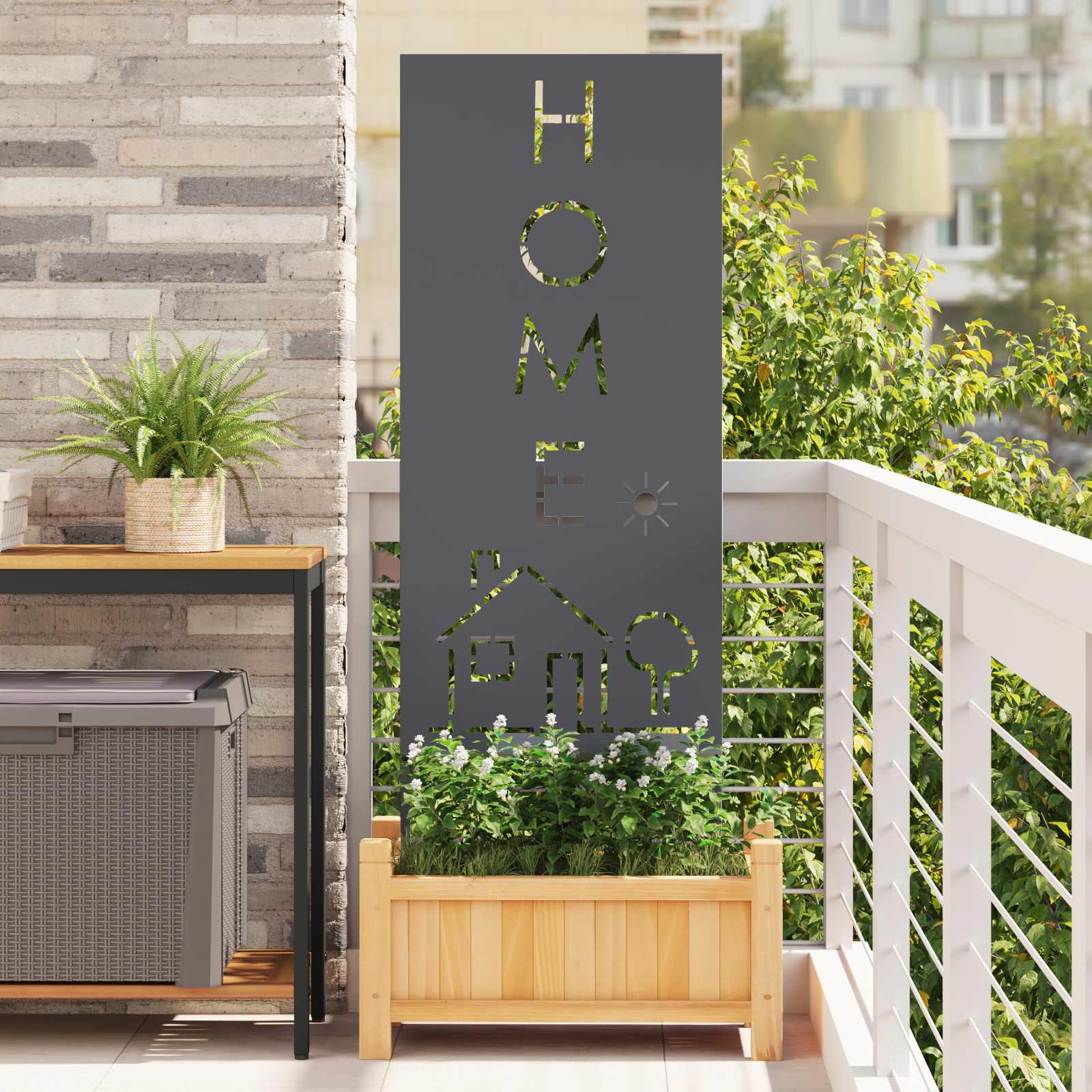vidaXL Ekran zapewniający prywatność w ogrodzie Antracyt 50 x 140 cm