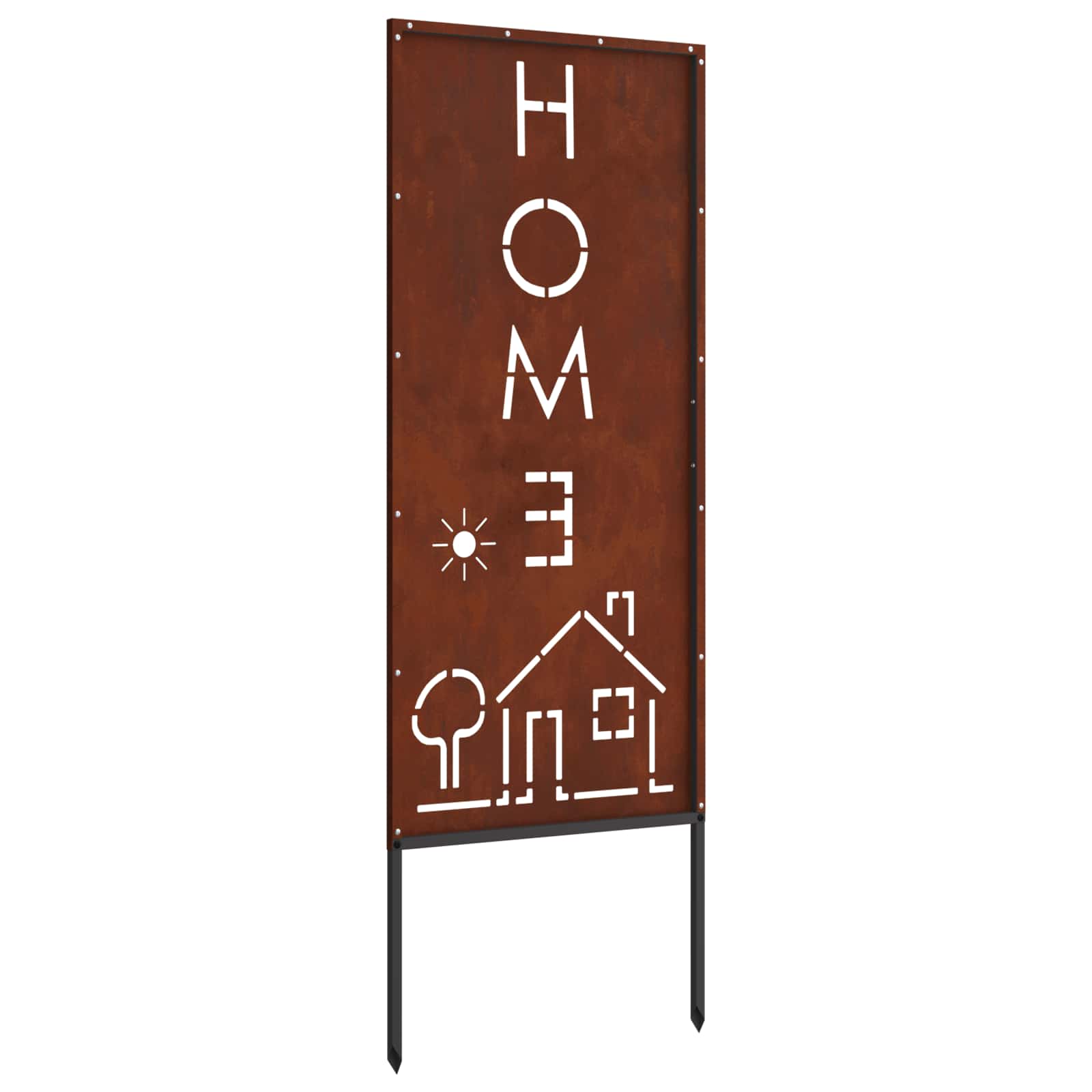 vidaXL Ekran zapewniający prywatność w ogrodzie Rdzawy 50 x 140 cm