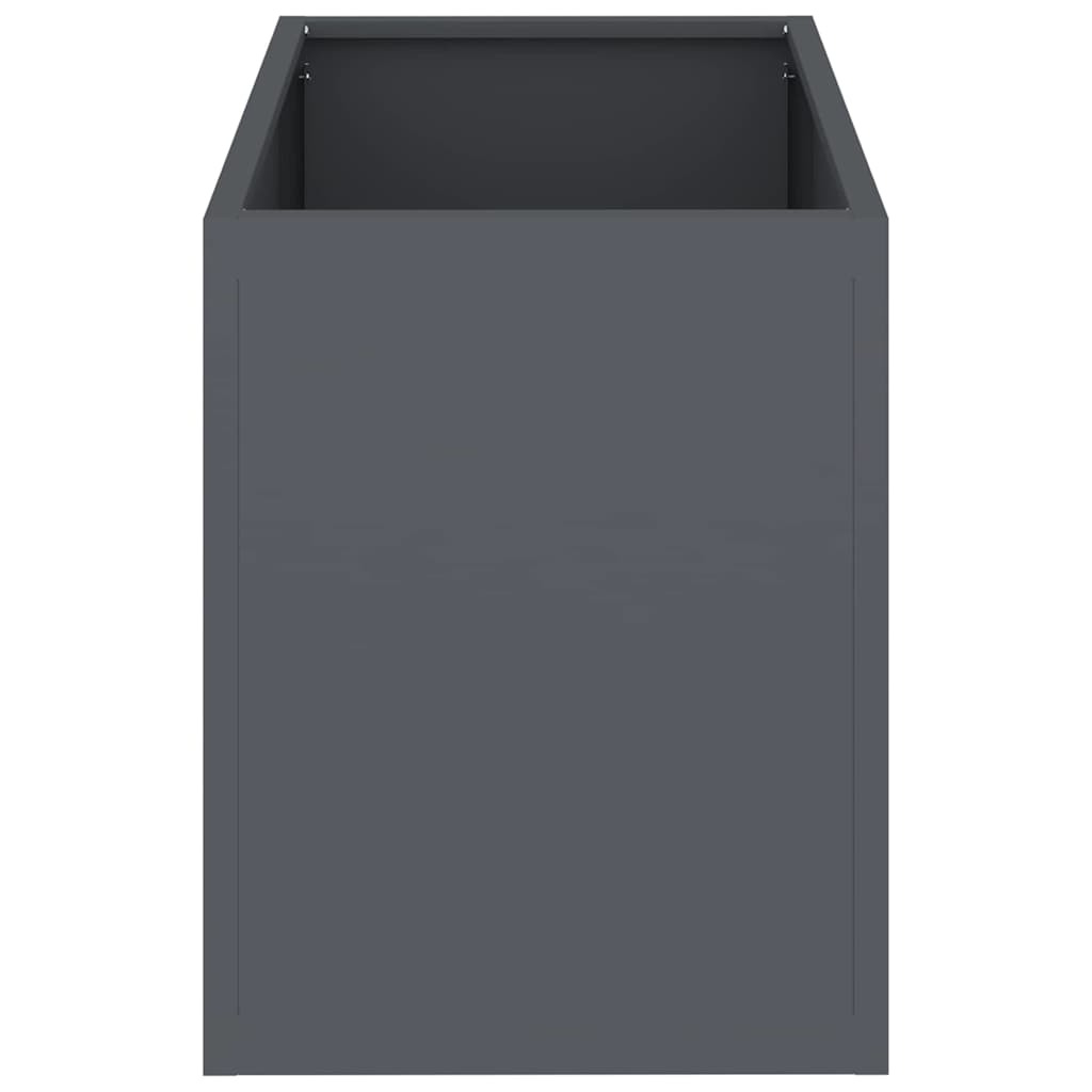 vidaXL Doniczka ogrodowa Antracyt 50 x 32 x 40 cm Stal zimnogięta