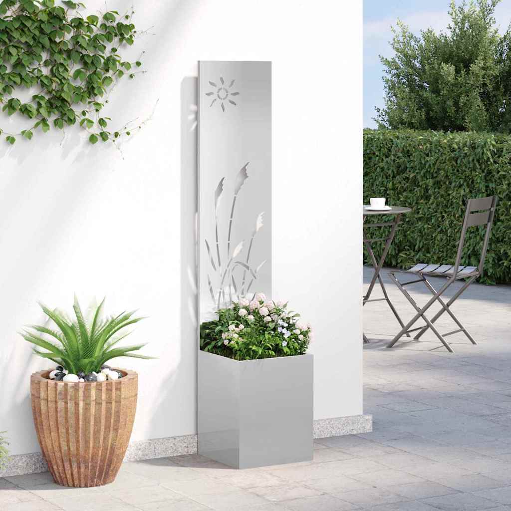 vidaXL Ekran zapewniający prywatność w ogrodzie Srebrny 32 x 150 cm